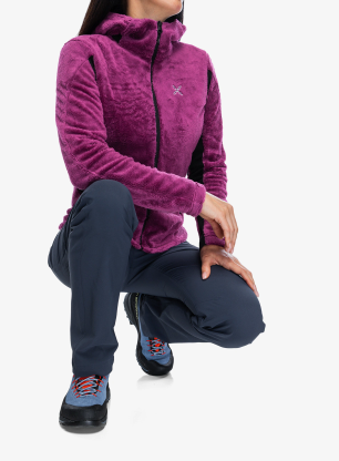 Ženski flis Montura Polar Style Hooded JKT - baton rouge