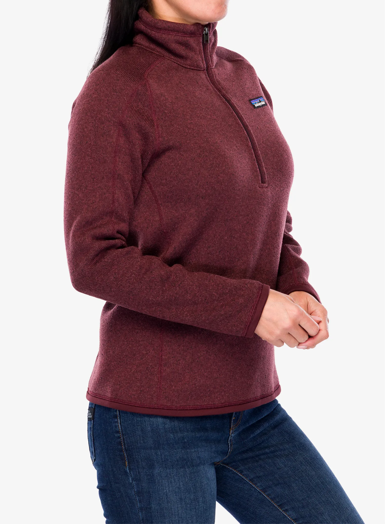 Ženski flis Patagonia Better Sweater 1/4 Zip - dark ruby