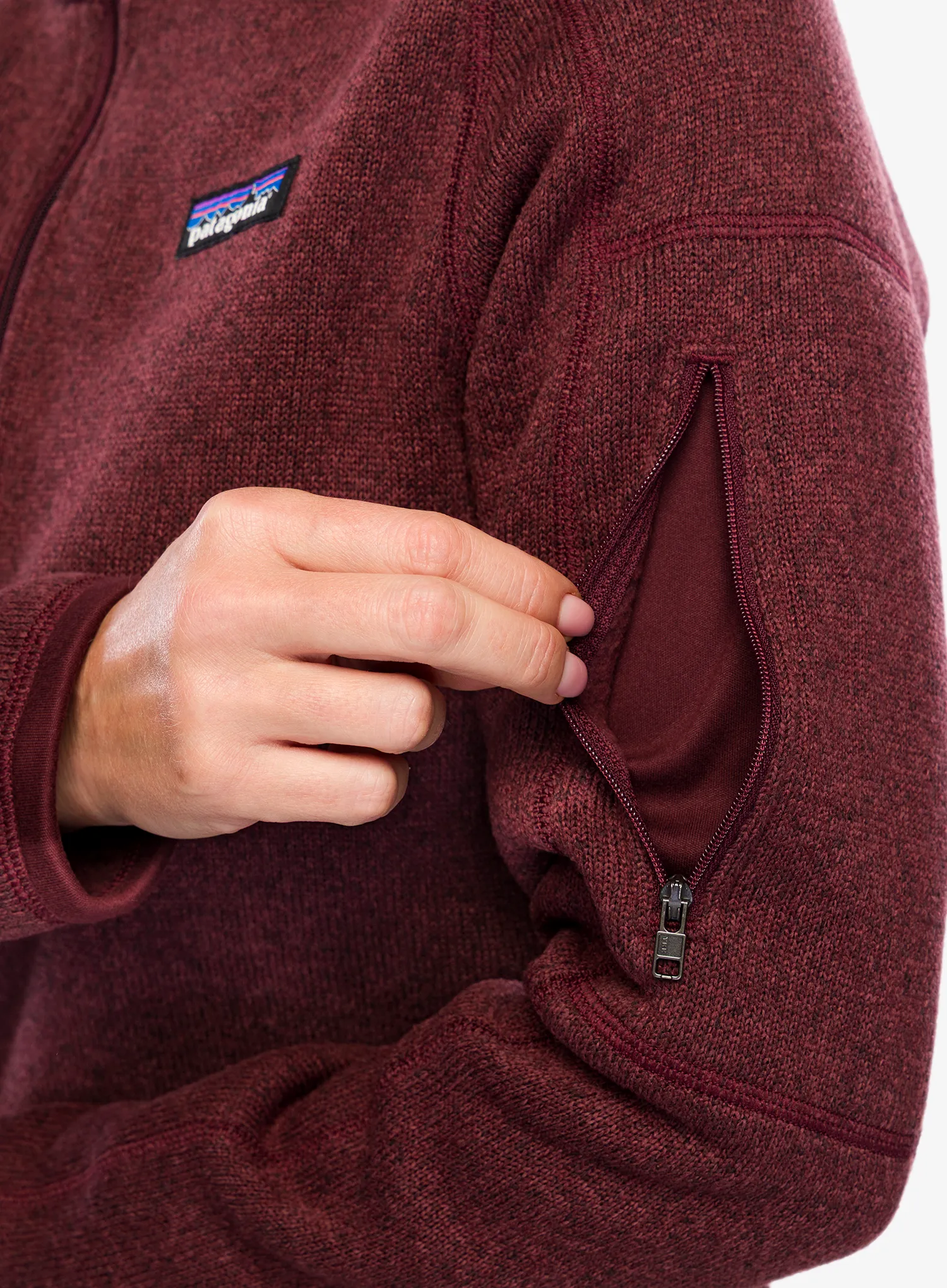 Ženski flis Patagonia Better Sweater 1/4 Zip - dark ruby