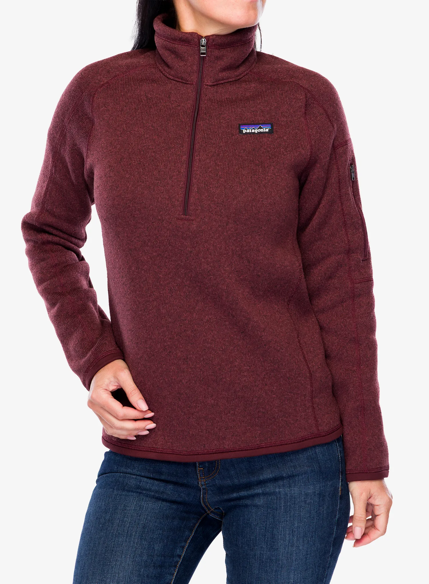 Ženski flis Patagonia Better Sweater 1/4 Zip - dark ruby