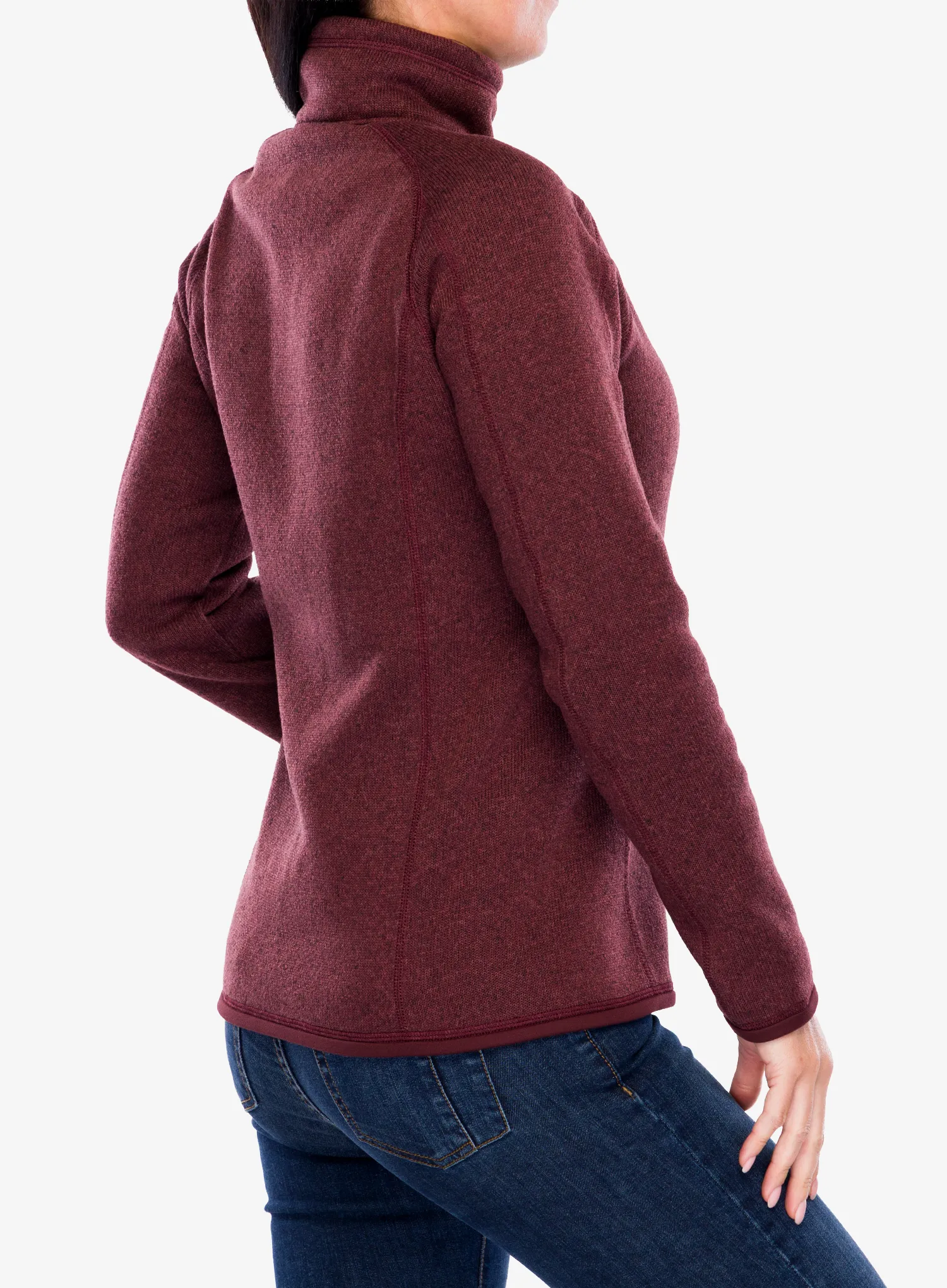 Ženski flis Patagonia Better Sweater 1/4 Zip - dark ruby