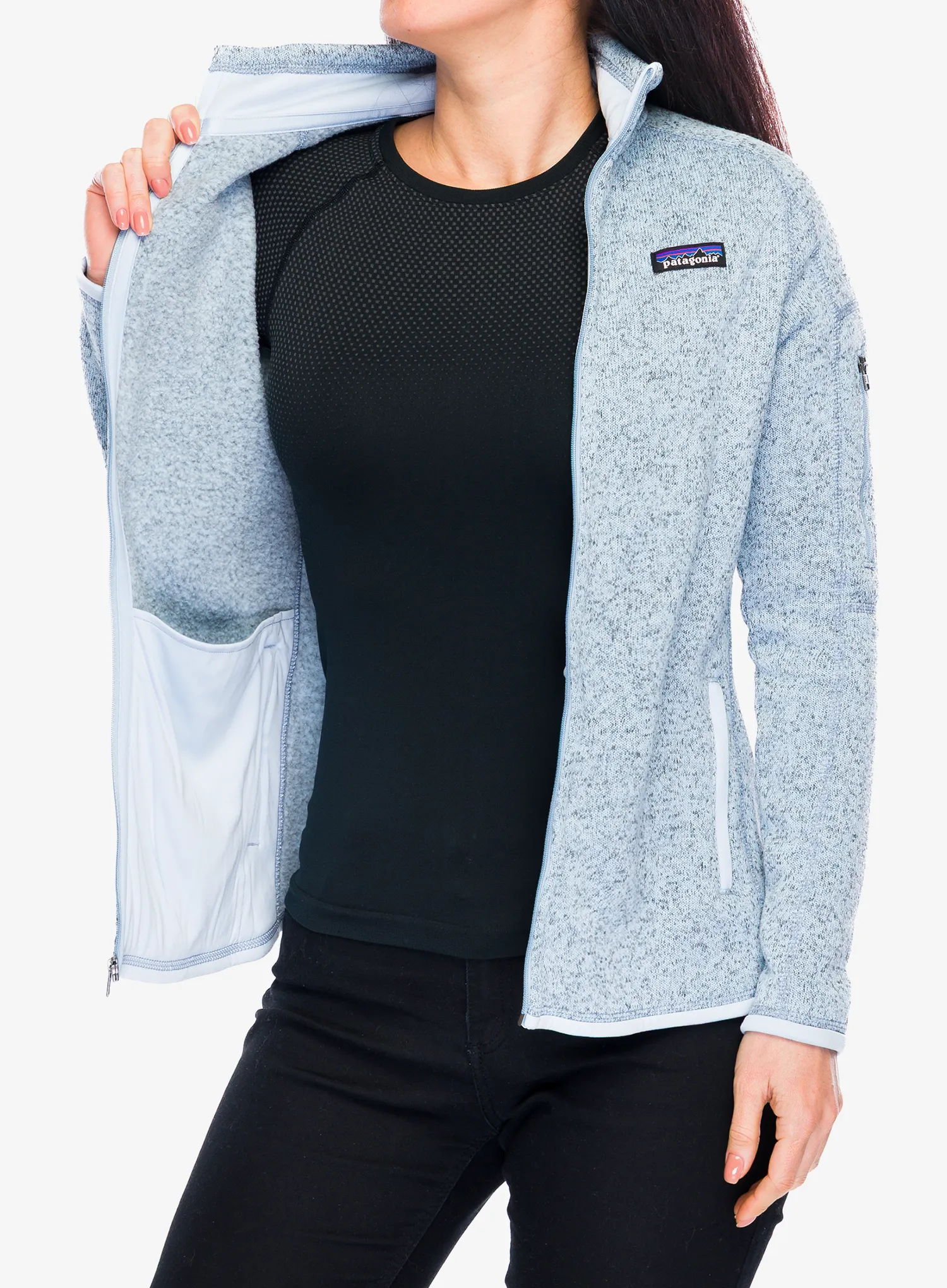 Ženski flis Patagonia Better Sweater Jacket - fleck blue