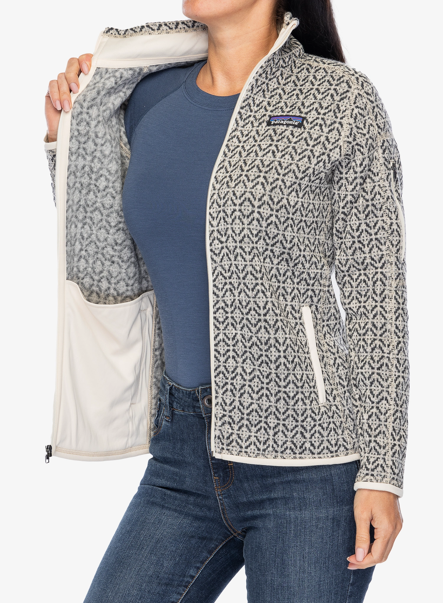 Ženski flis Patagonia Better Sweater Jacket - scales/natural