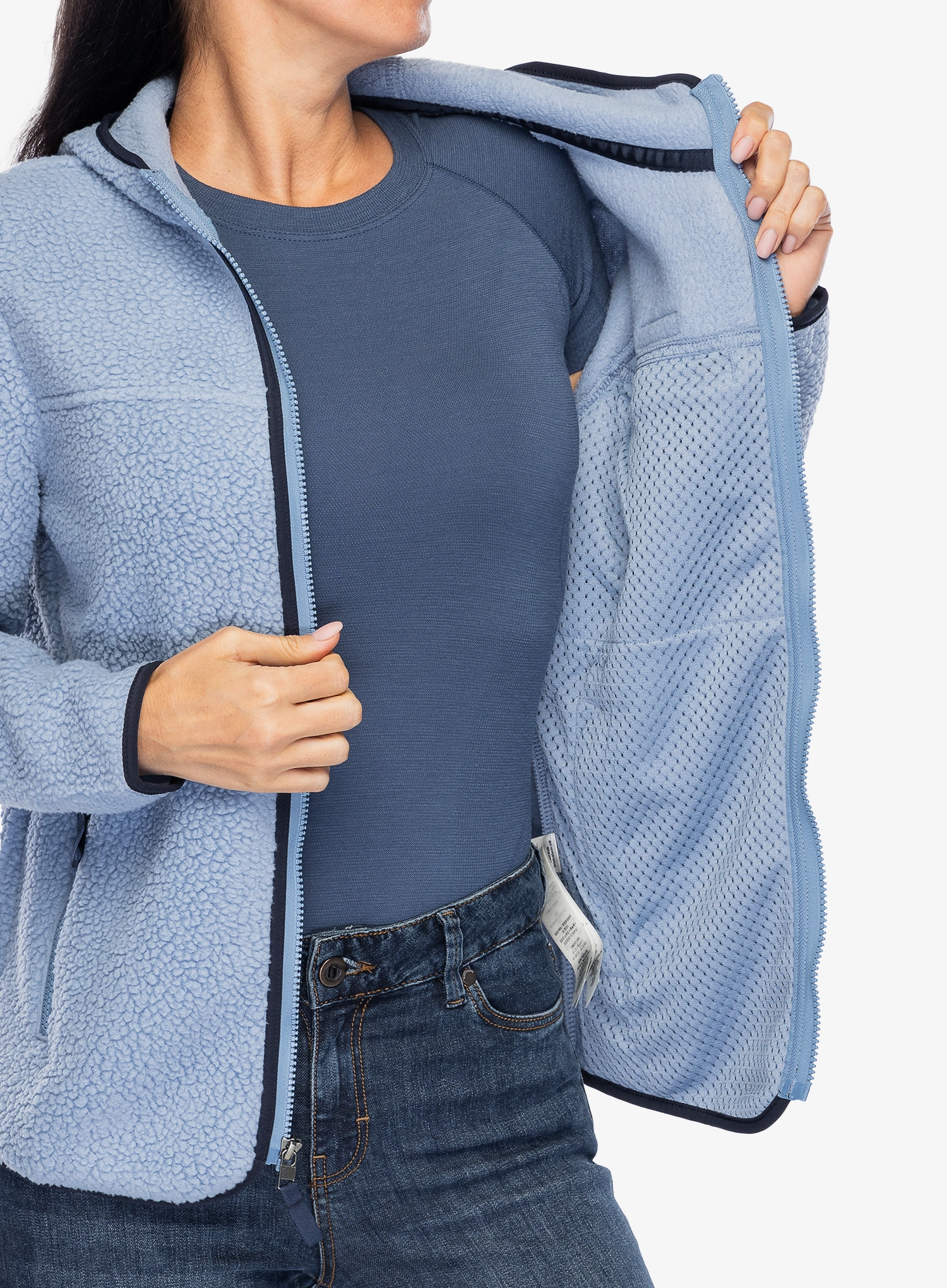 Ženski flis Patagonia Retro Pile Hoody - barnacle blue