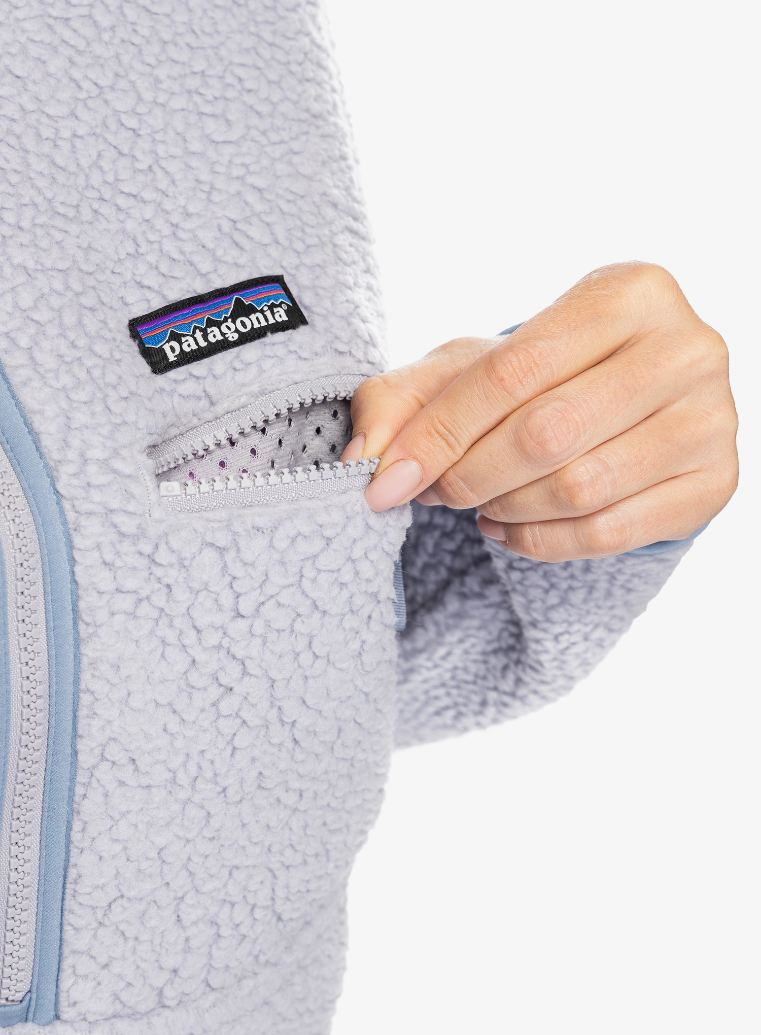 Ženski flis Patagonia Retro Pile Marsupial - permafrost purple