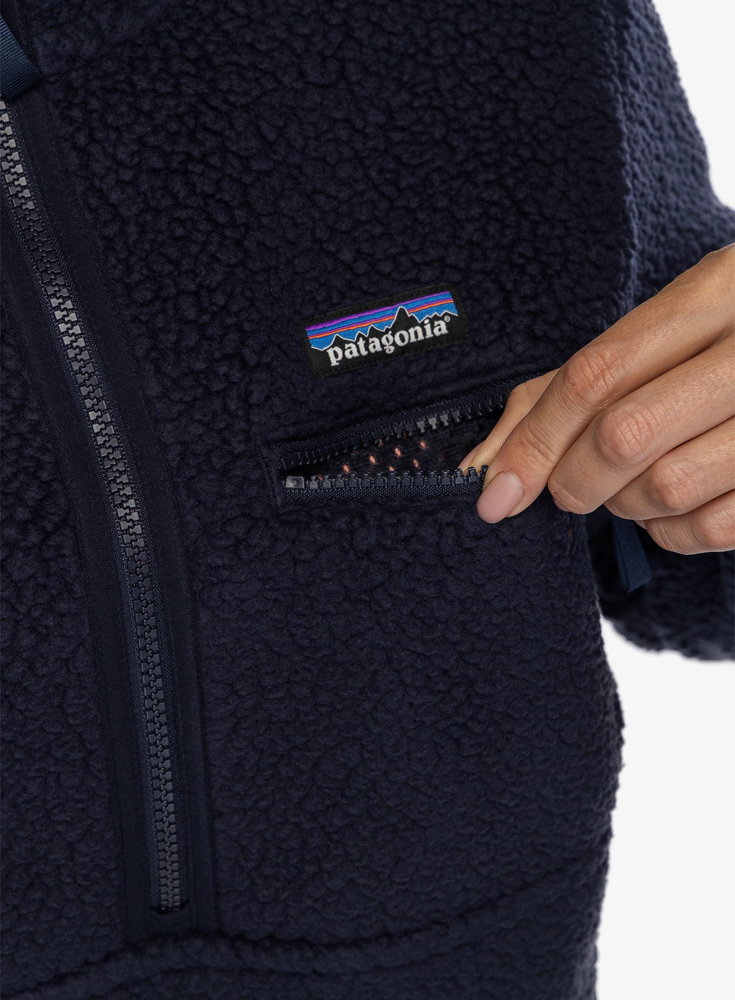 Ženski flis Patagonia Retro Pile Marsupial - sunken blue