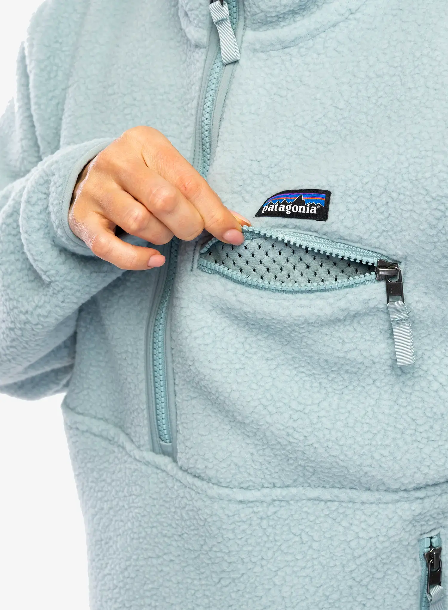 Ženski flis Patagonia Retro Pile Marsupial - thermal blue