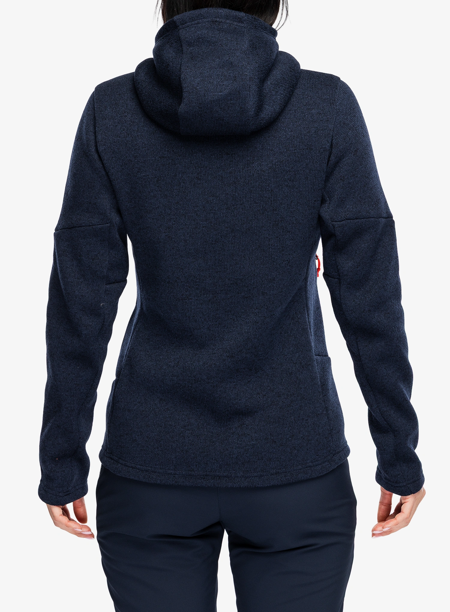 Ženski flis Salewa Puez Rocca Pl Hooded Jacket - navy blazer