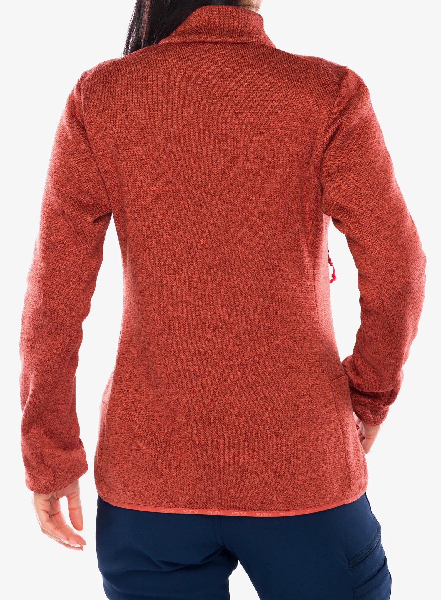 Ženski flis Salewa Puez Rocca PL Jacket - etruscan red