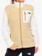 Ženski flis The North Face Yumiori Full Zip - khaki stone/white dune