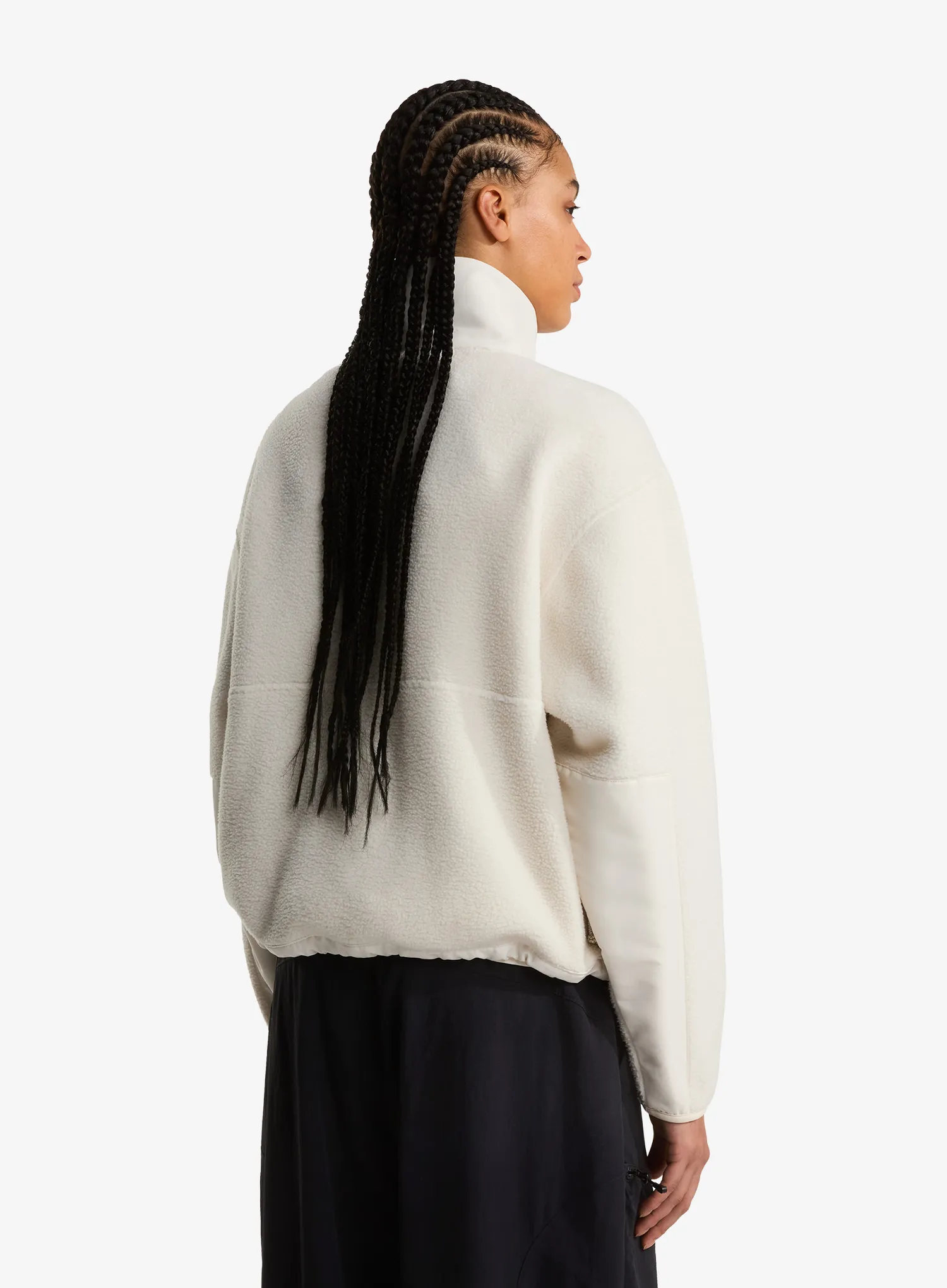 Ženski flis The North Face Yumiori Off Peak Full Zip Jacket - white dune