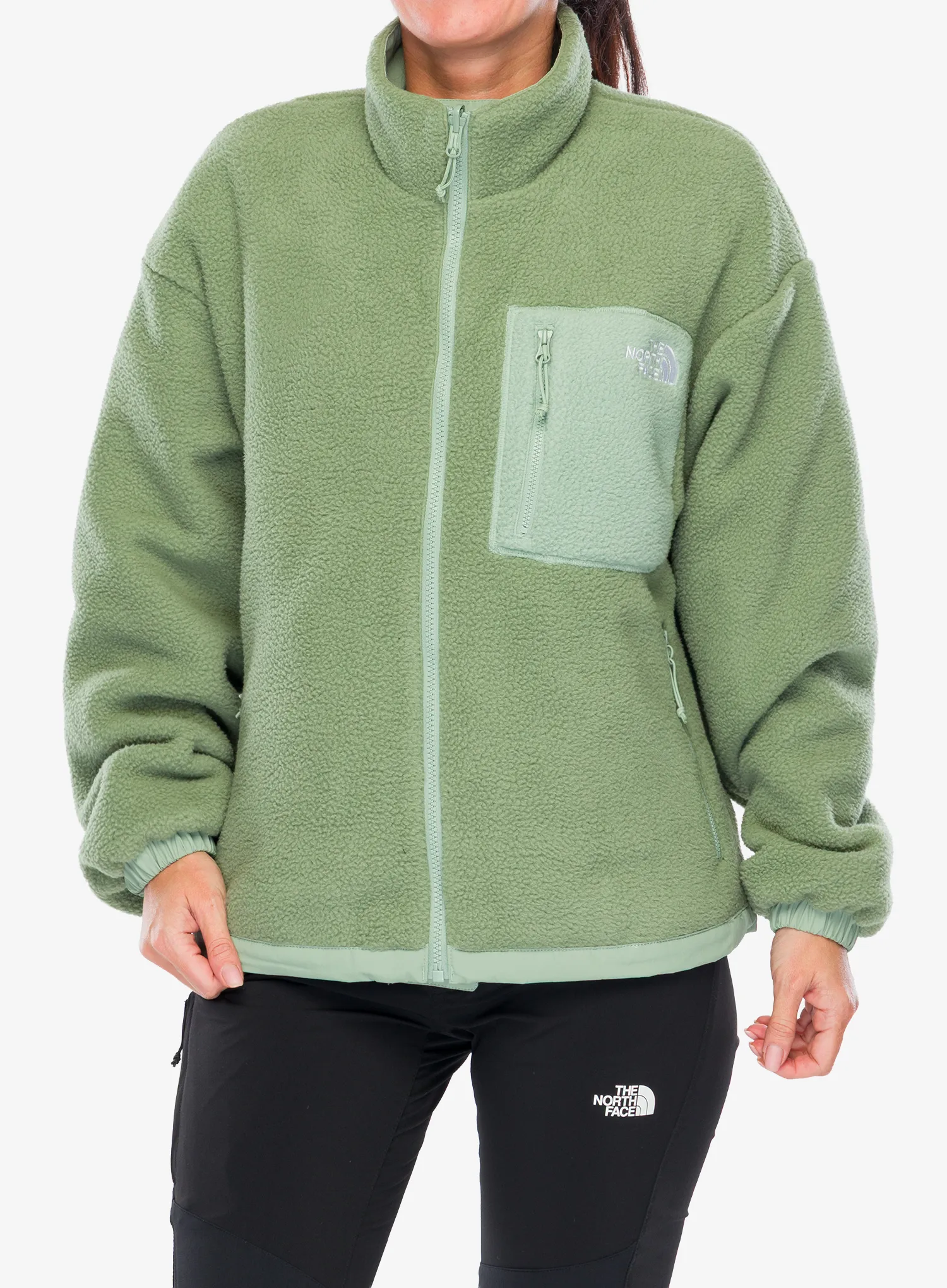 Ženski flis The North Face Yumiori Reversible Jacket - slate moss/bark mist