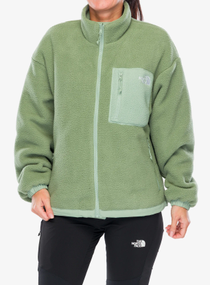 Ženski flis The North Face Yumiori Reversible Jacket - slate moss/bark mist
