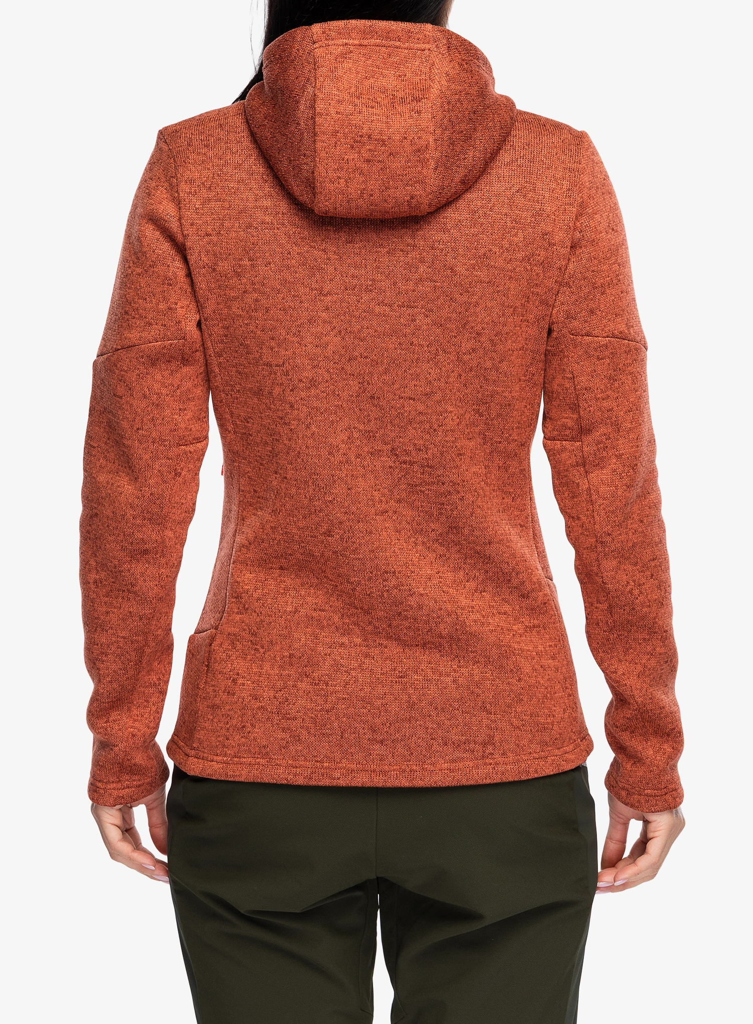 Ženski flis s kapuco Salewa Puez Rocca Pl Hooded Jacket - etruscan red
