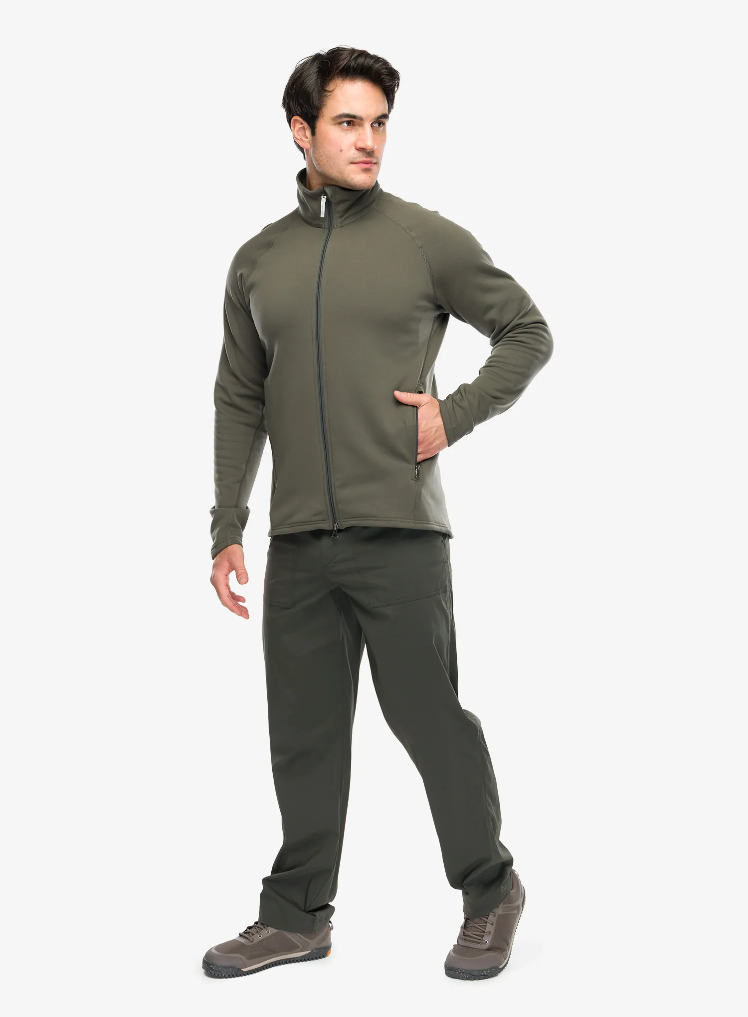 Flis Houdini Power Up Jacket - baremark green/baremark green