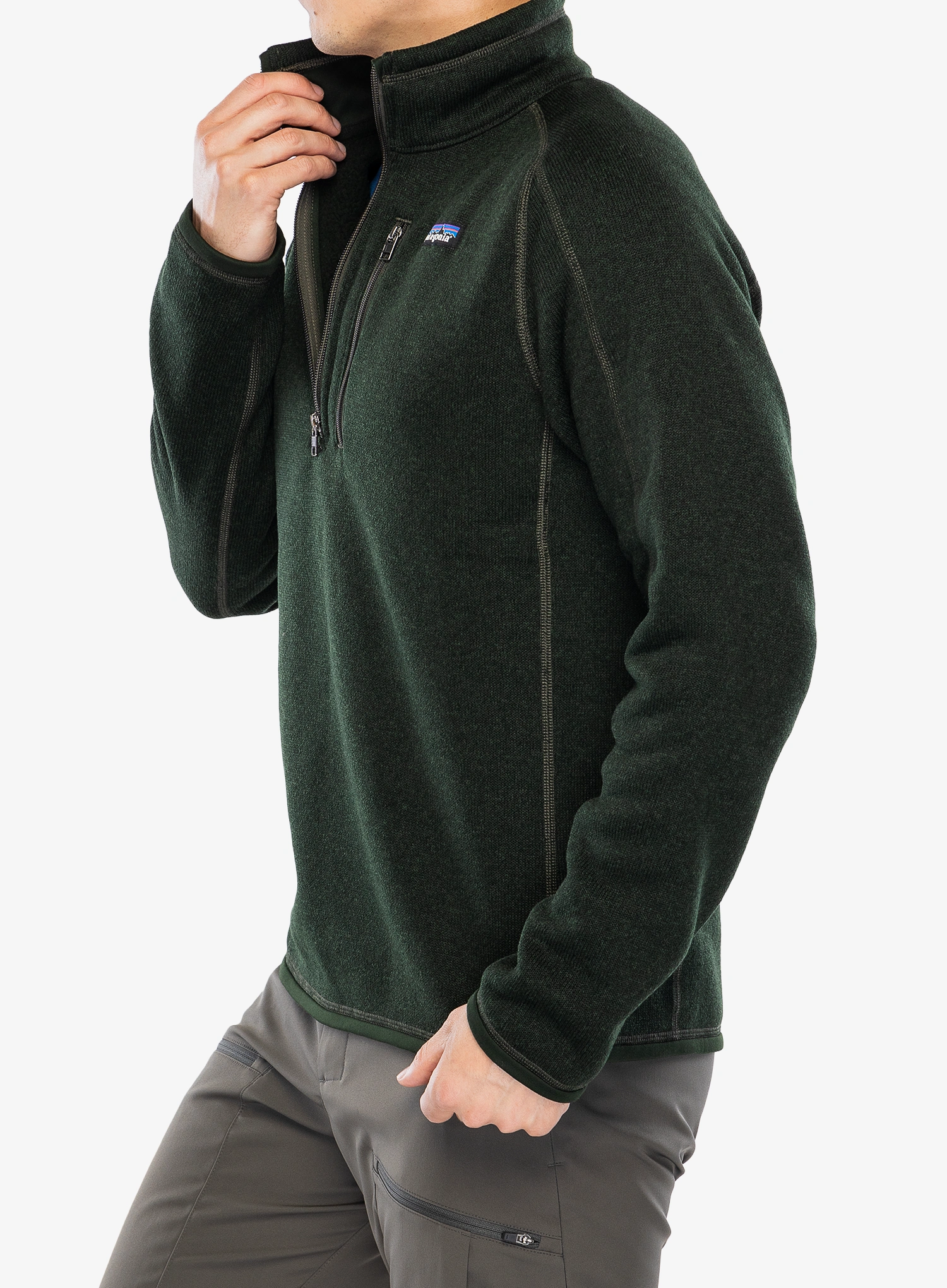 Flis Patagonia Better Sweater 1/4 Zip - old growth green