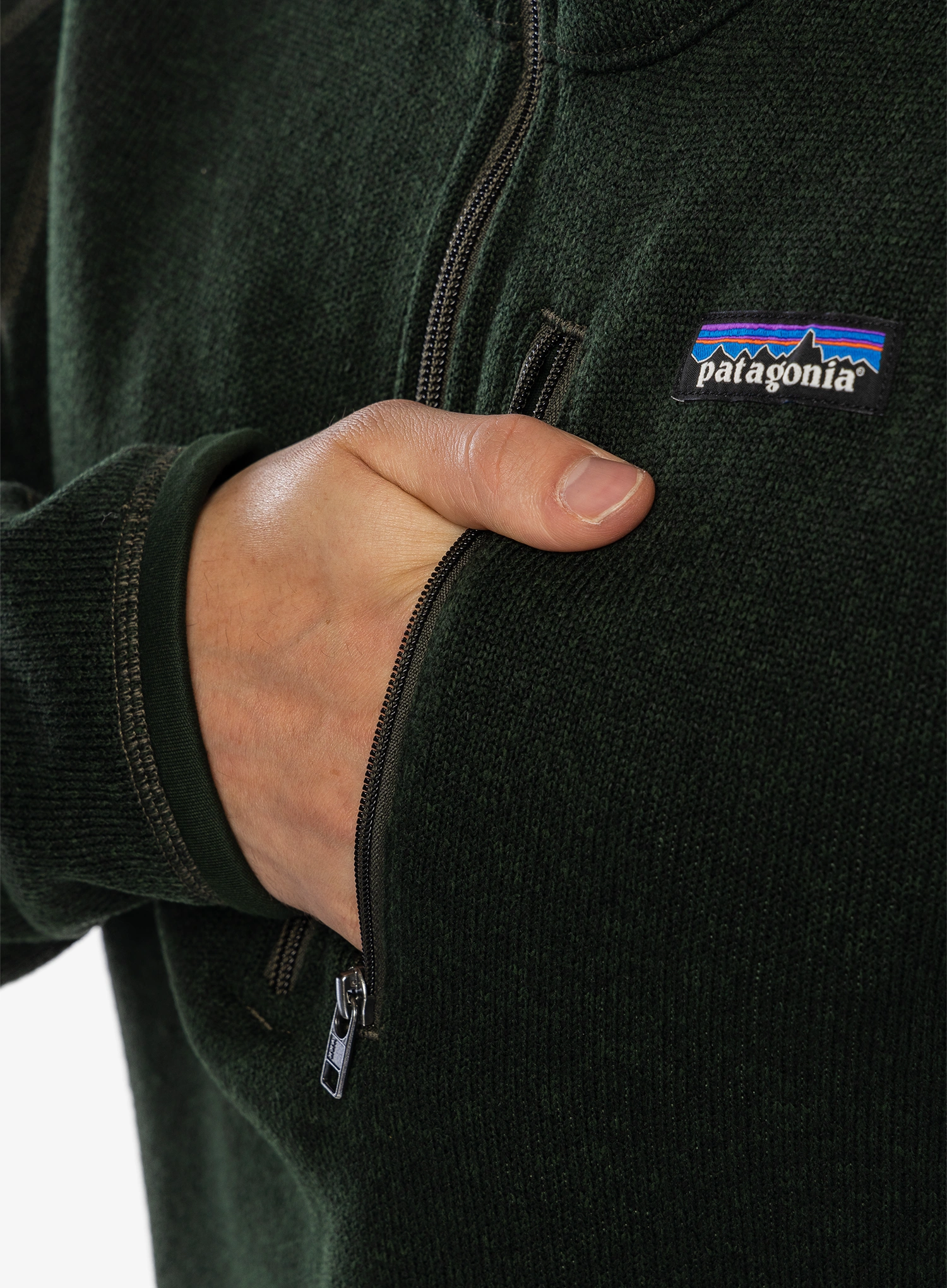 Flis Patagonia Better Sweater 1/4 Zip - old growth green