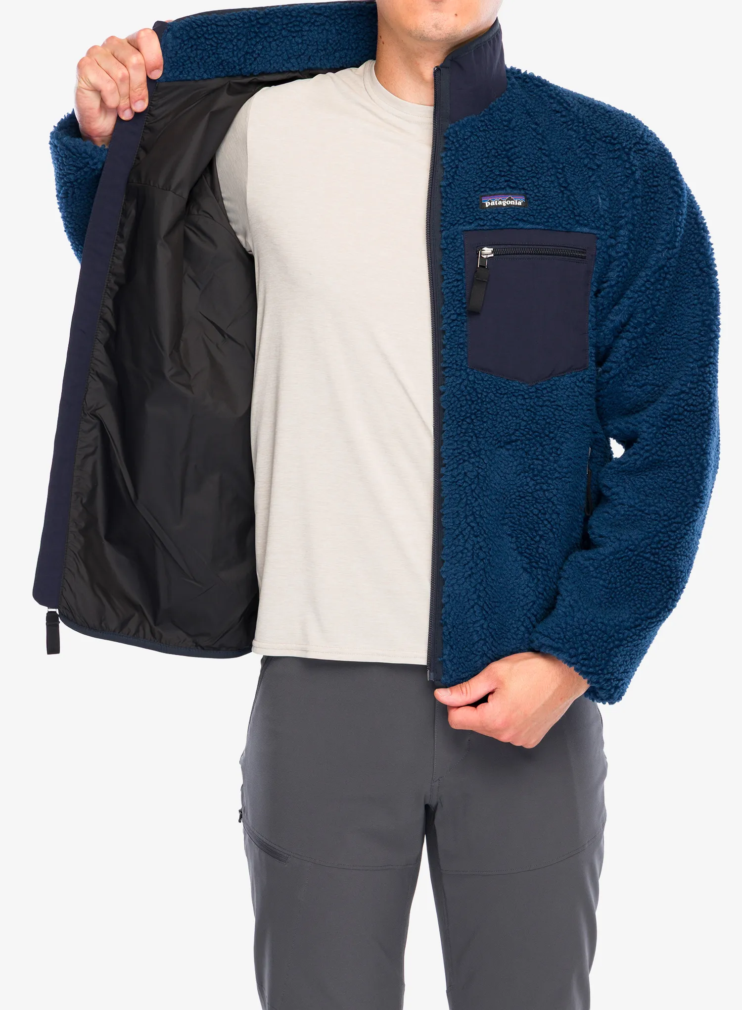 Flis Patagonia Classic Retro-X Jacket - clement blue