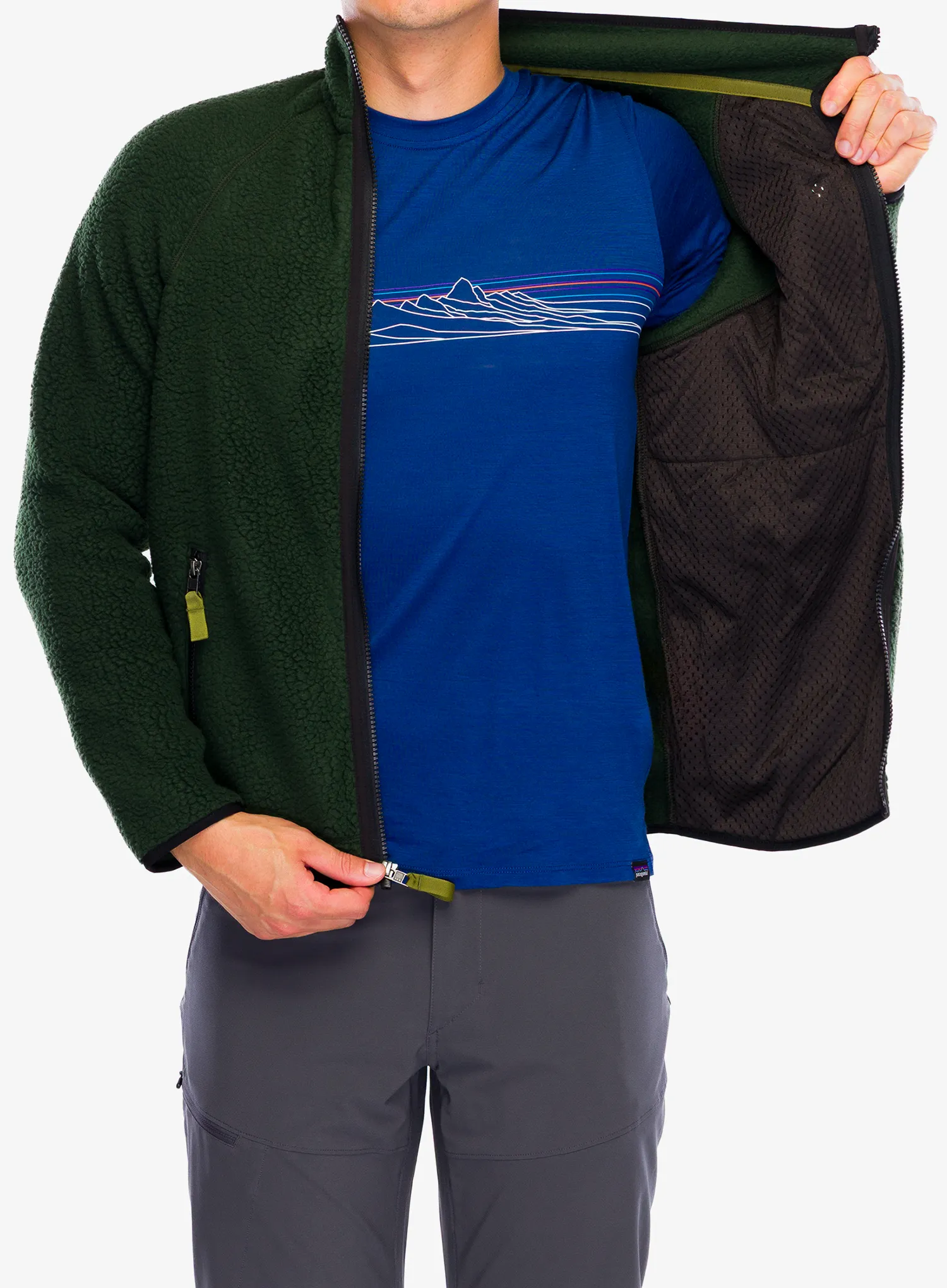 Flis Patagonia Retro Pile Jacket - old growth green