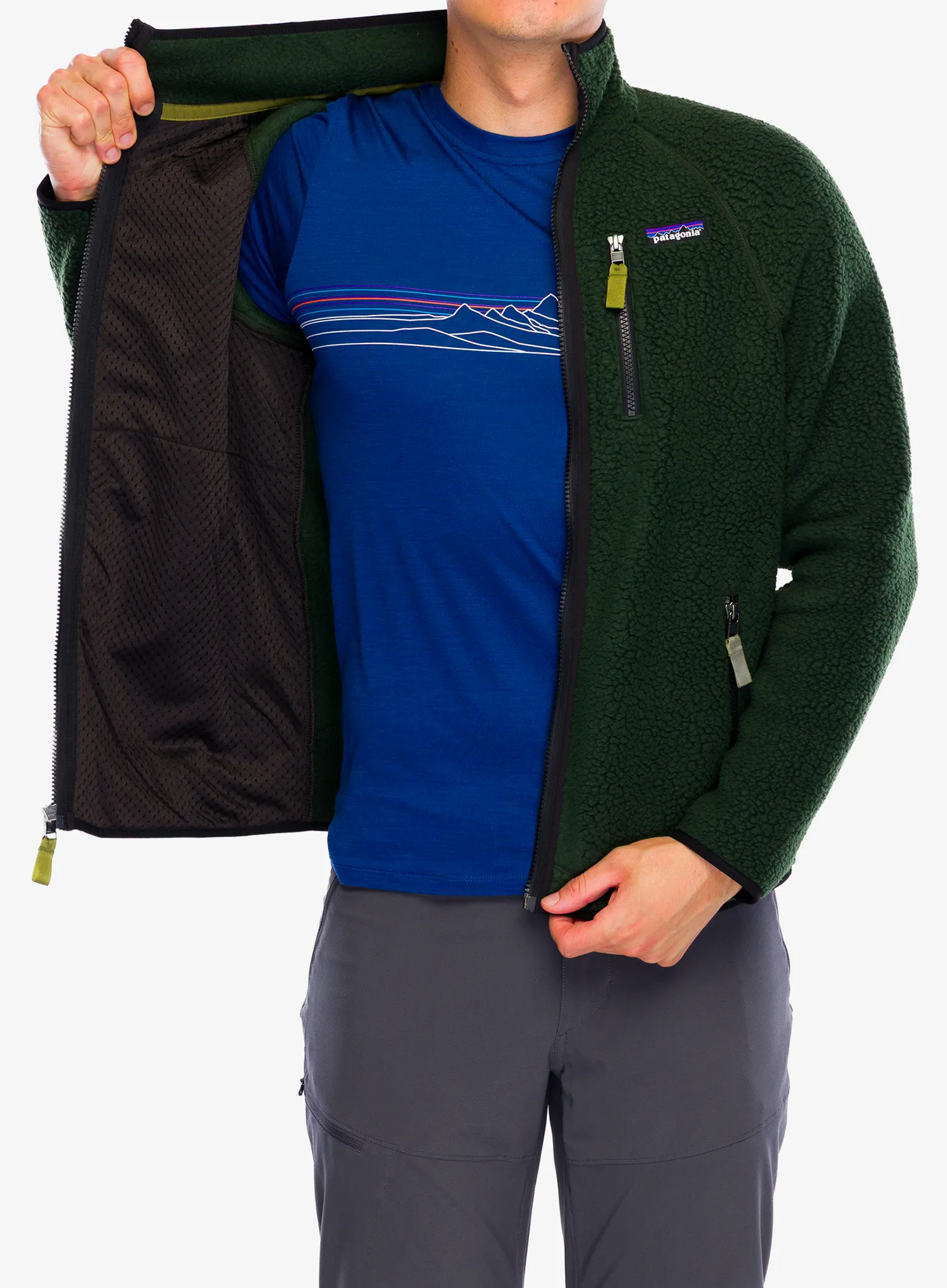 Flis Patagonia Retro Pile Jacket - old growth green