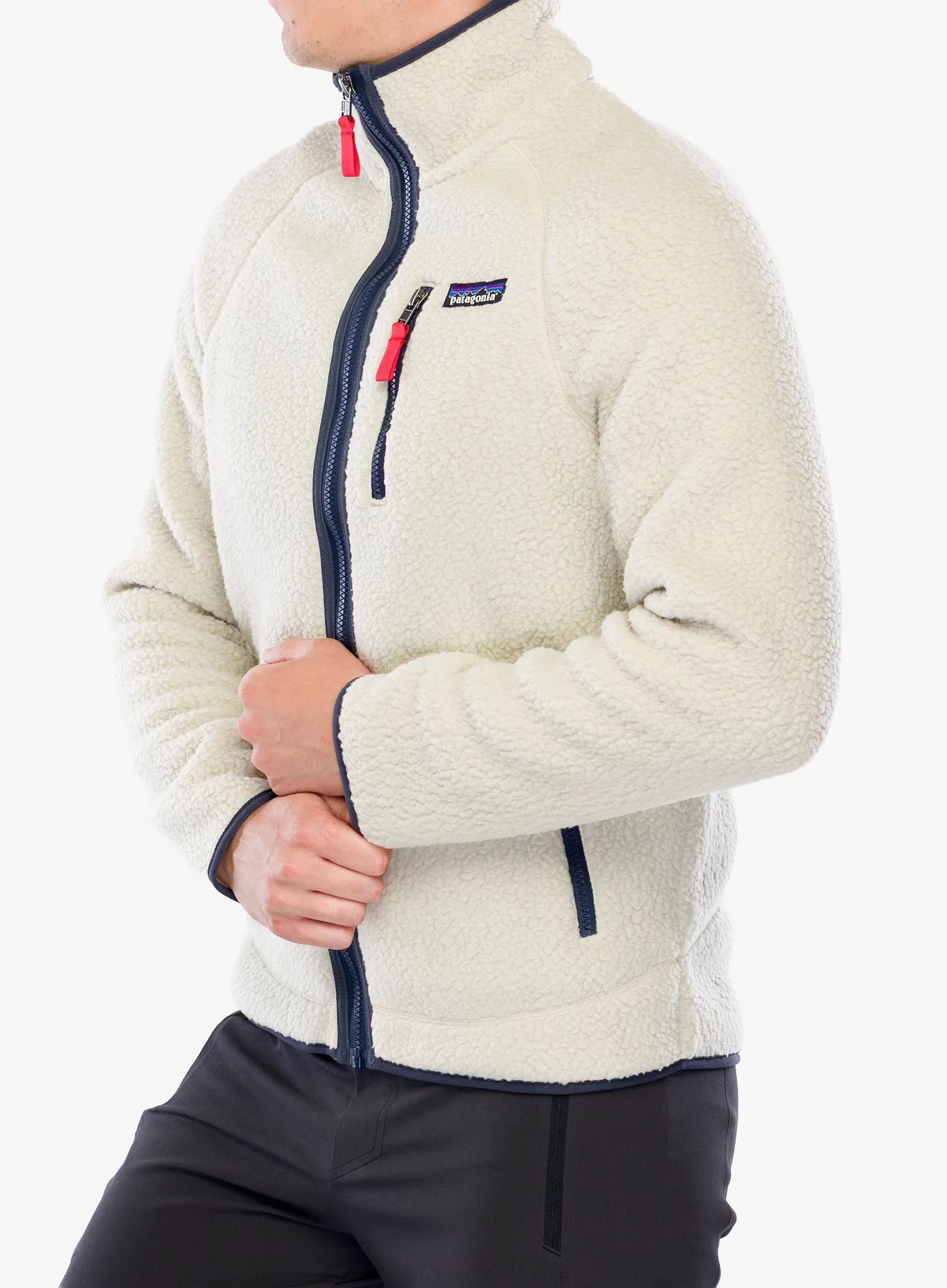 Flis Patagonia Retro Pile Jacket - pelican/smolder blue