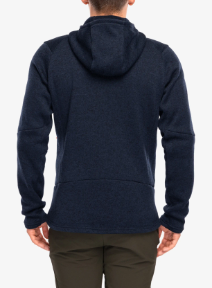 Flis Salewa Puez Rocca Pl Hooded Jacket - navy blazer