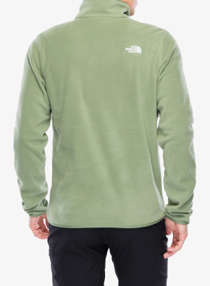 Flis The North Face Glacier Fleece 1/4 Zip Jacket - bark mist