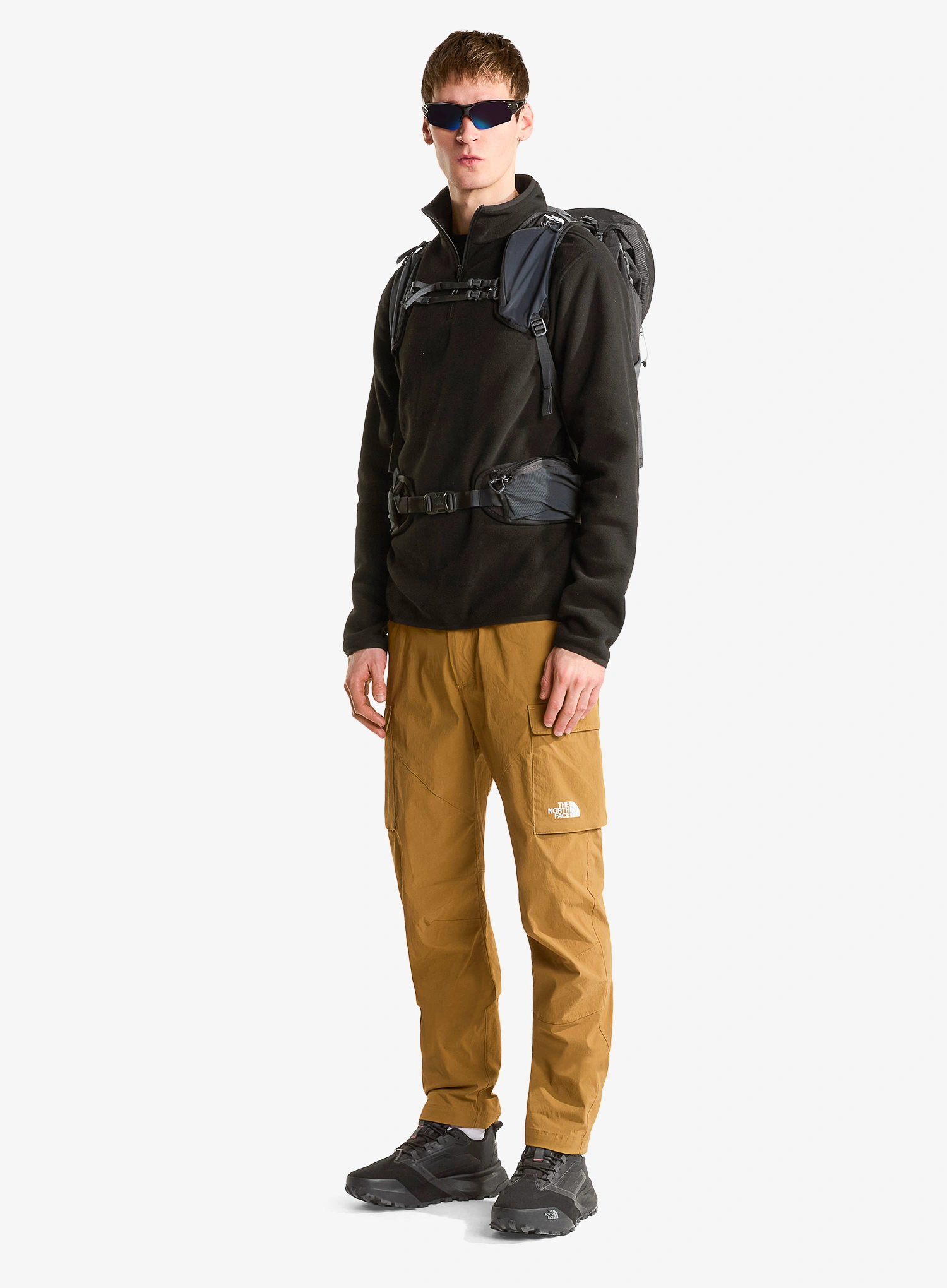 Flis The North Face Glacier Fleece 1/4 Zip Jacket - tnf black
