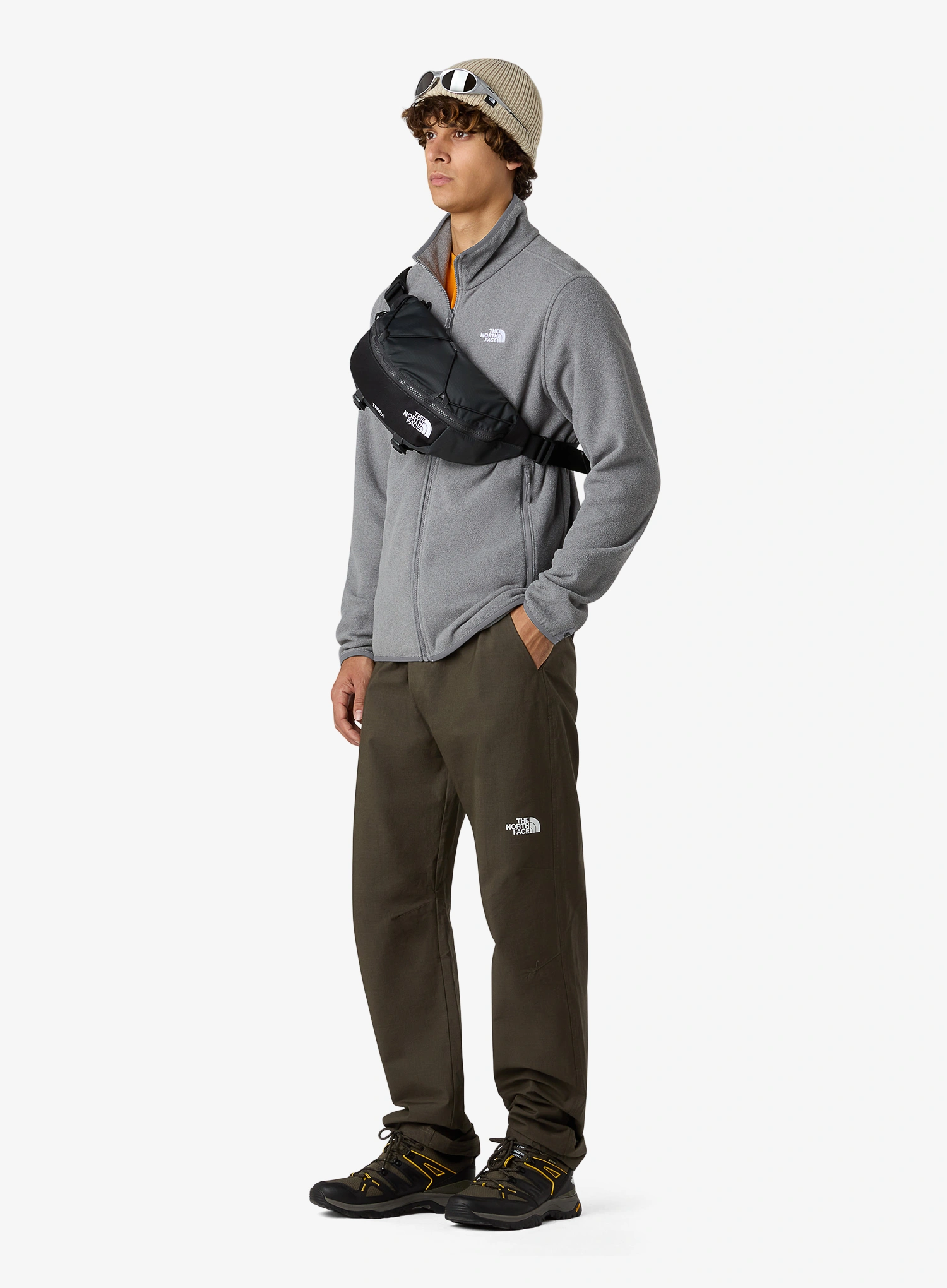 Flis The North Face Glacier Fleece Jacket - tnf mid grey heather