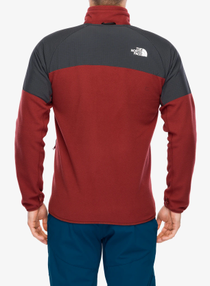 Flis The North Face Glacier Heavyweight Full Zip Jacket - sumac/asphalt grey
