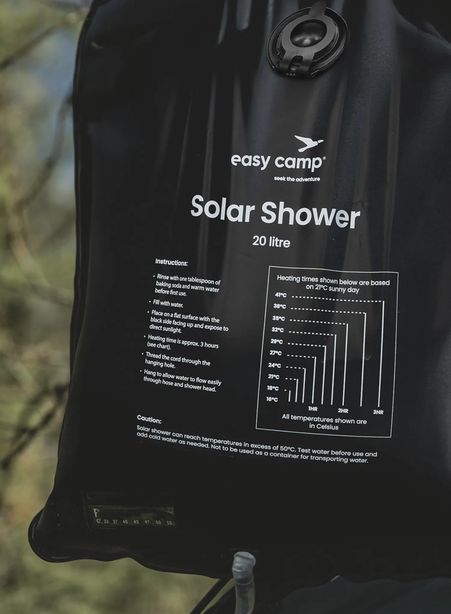 Tuš Easy Camp Solar Shower - black