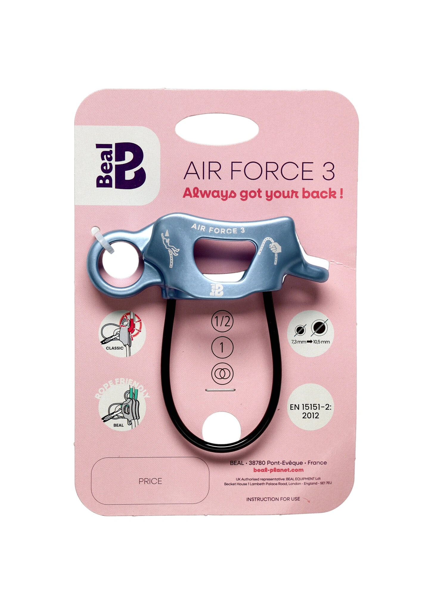 Varovalo Beal Air Force 3 - blue/blue