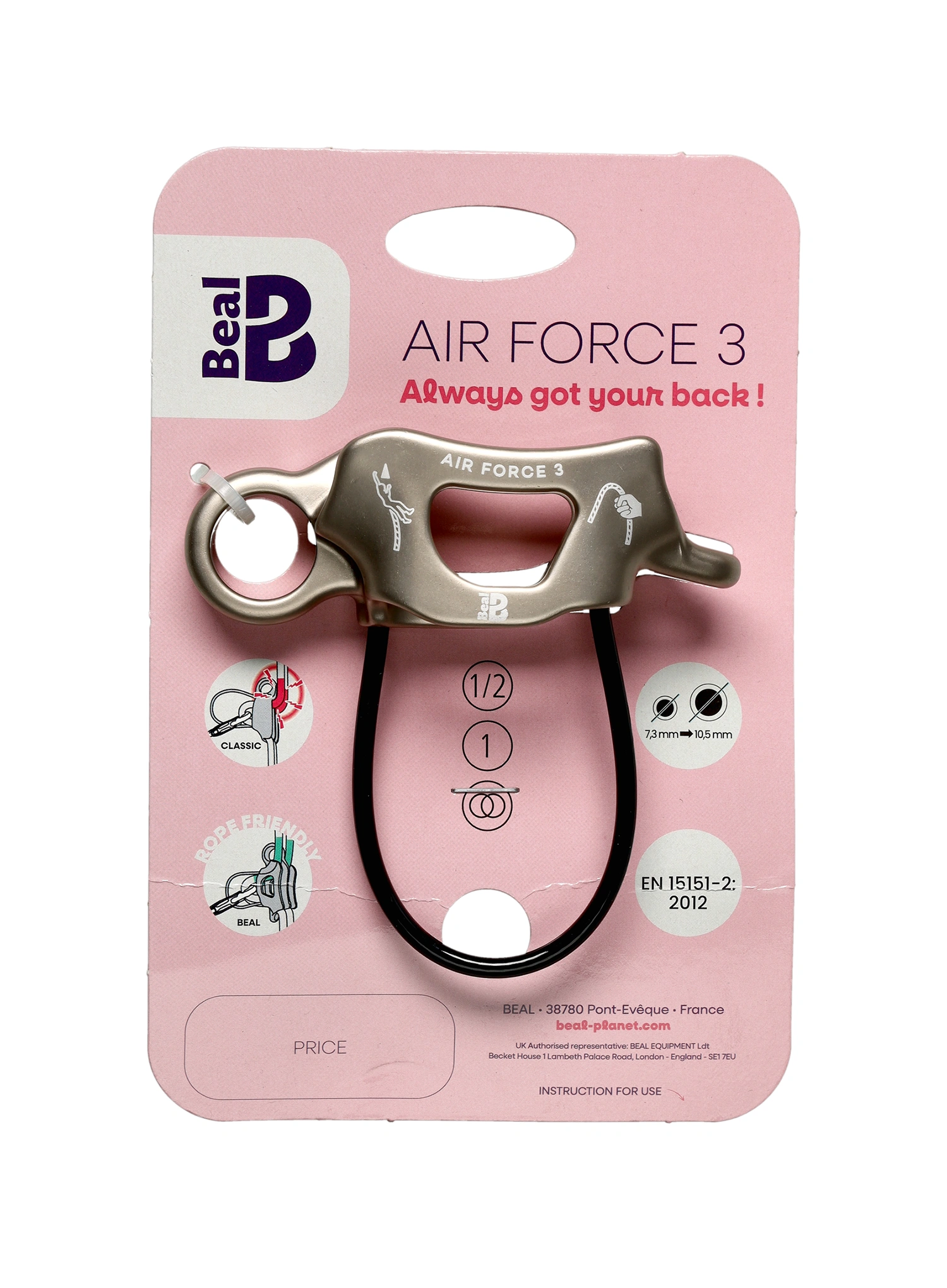 Varovalo Beal Air Force 3 - stone