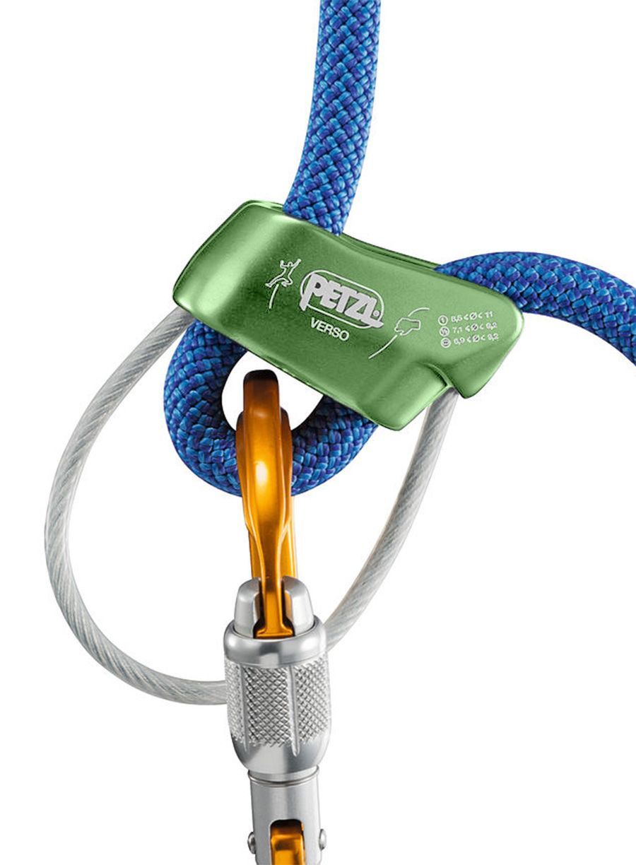 Pripomoček za varovanje Petzl Verso - green