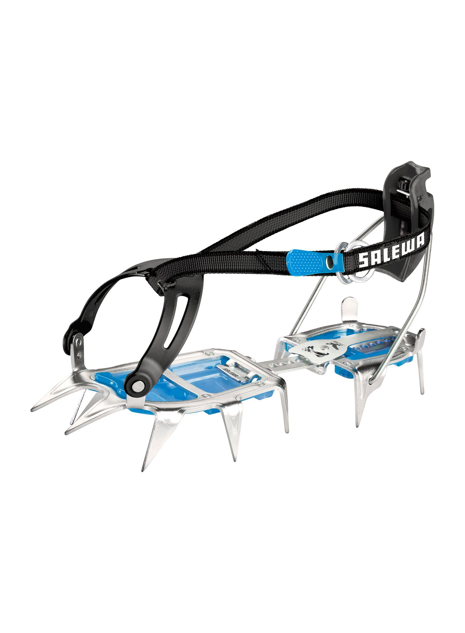 Polavtomatske dereze Salewa Alpinist Alu Combi - steel/blue
