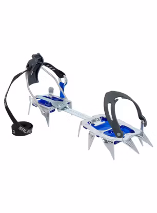 Polavtomatske dereze Salewa Alpinist Alu Combi - steel/blue
