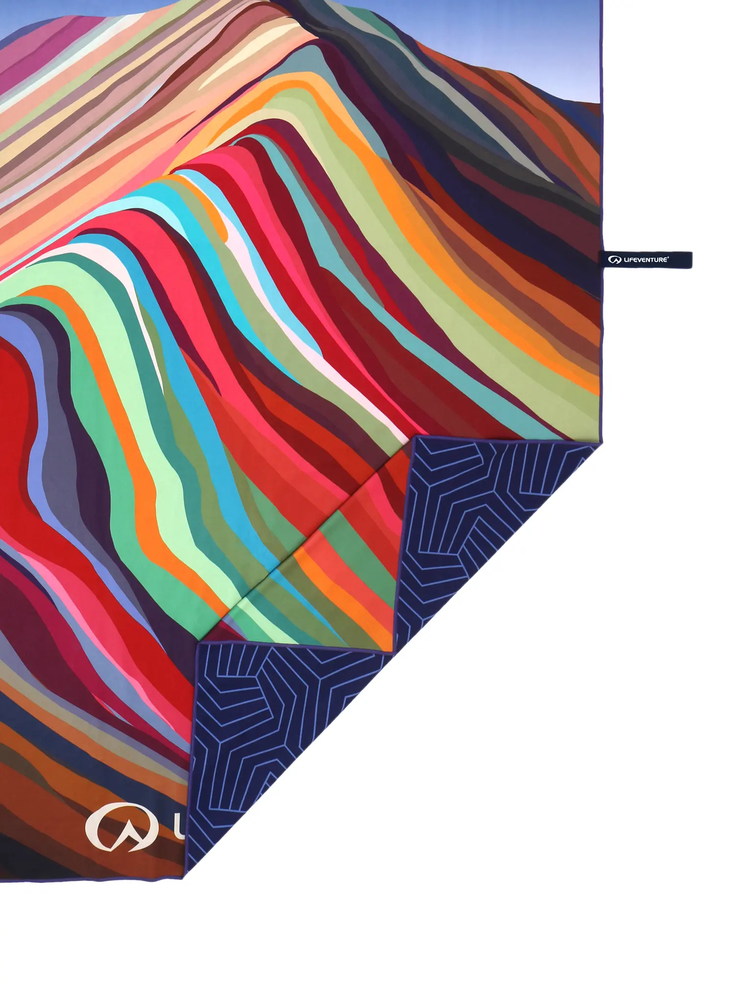 Hitrosušeča brisača Lifeventure Recycled SoftFibre Trek Towel - rainbow mountain
