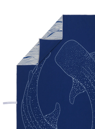 Hitrosušeča brisača Lifeventure Recycled SoftFibre Trek Towel - whale shark