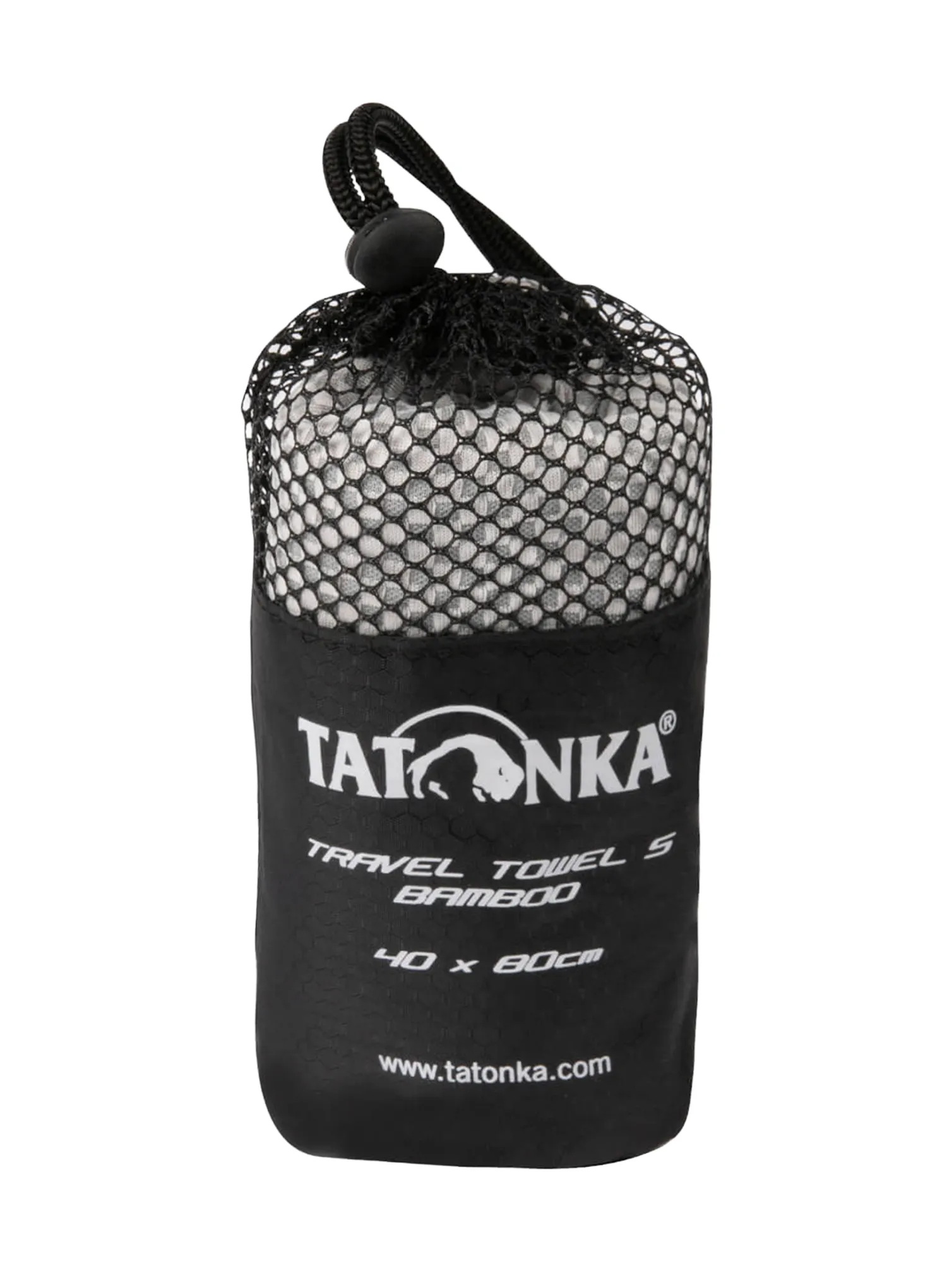 Hitrosušeča brisača Tatonka Travel Towel Bamboo S - grey