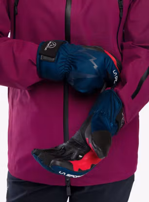 Smučarske rokavice La Sportiva Ski Touring Gloves - storm blue/red