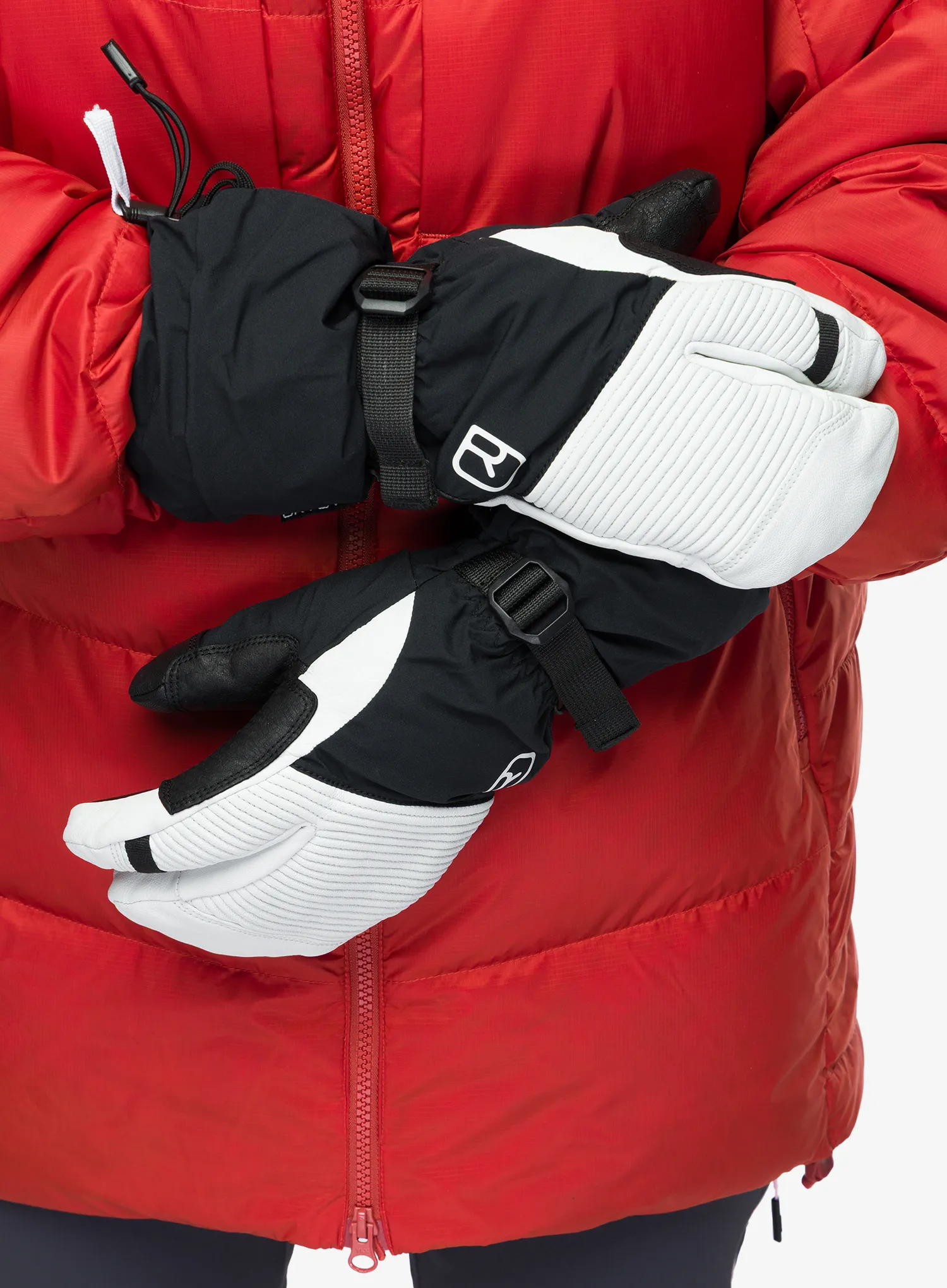 Smučarske rokavice Ortovox Freeride 3 Finger Glove Pro - black raven/black