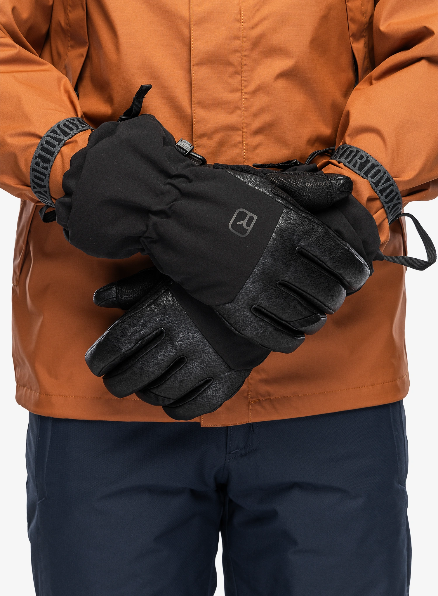 Smučarske rokavice Ortovox Merino Freeride Glove - black raven/black
