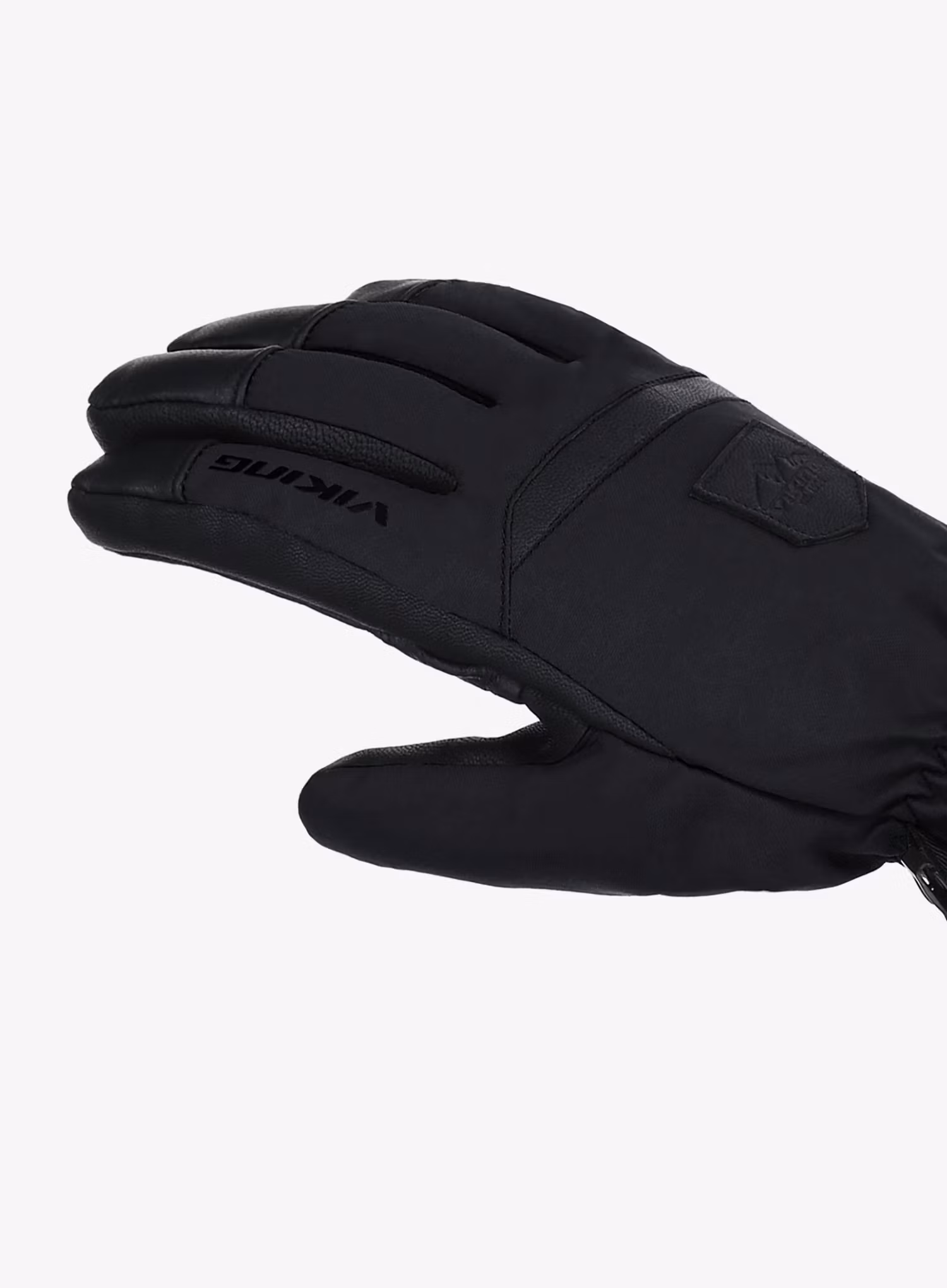 Smučarske rokavice Viking Lars Ski - black/black leather
