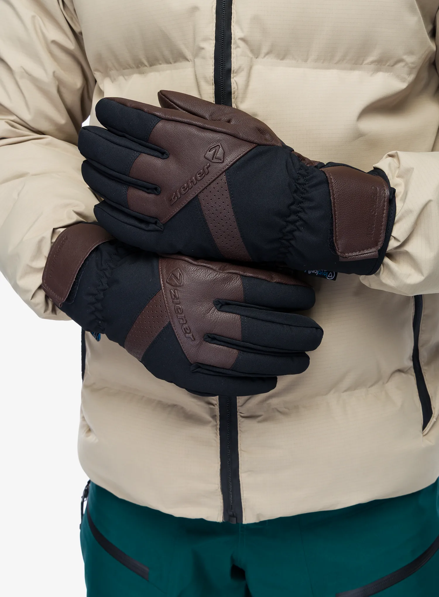 Smučarske rokavice Ziener Getter AS AW Glove - dark brown