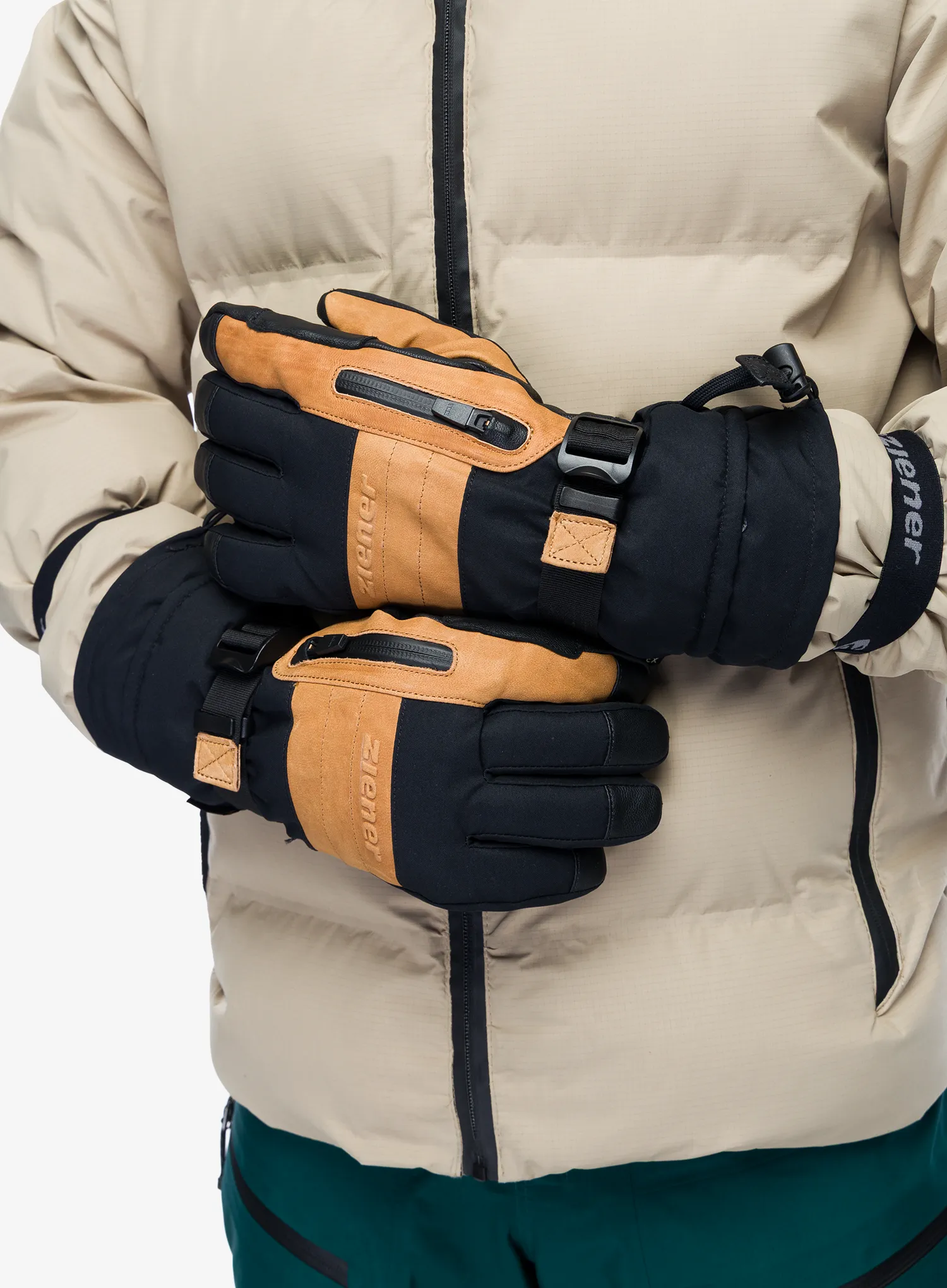 Smučarske rokavice Ziener Glorios GTX + Gore Plus Warm Glove - black