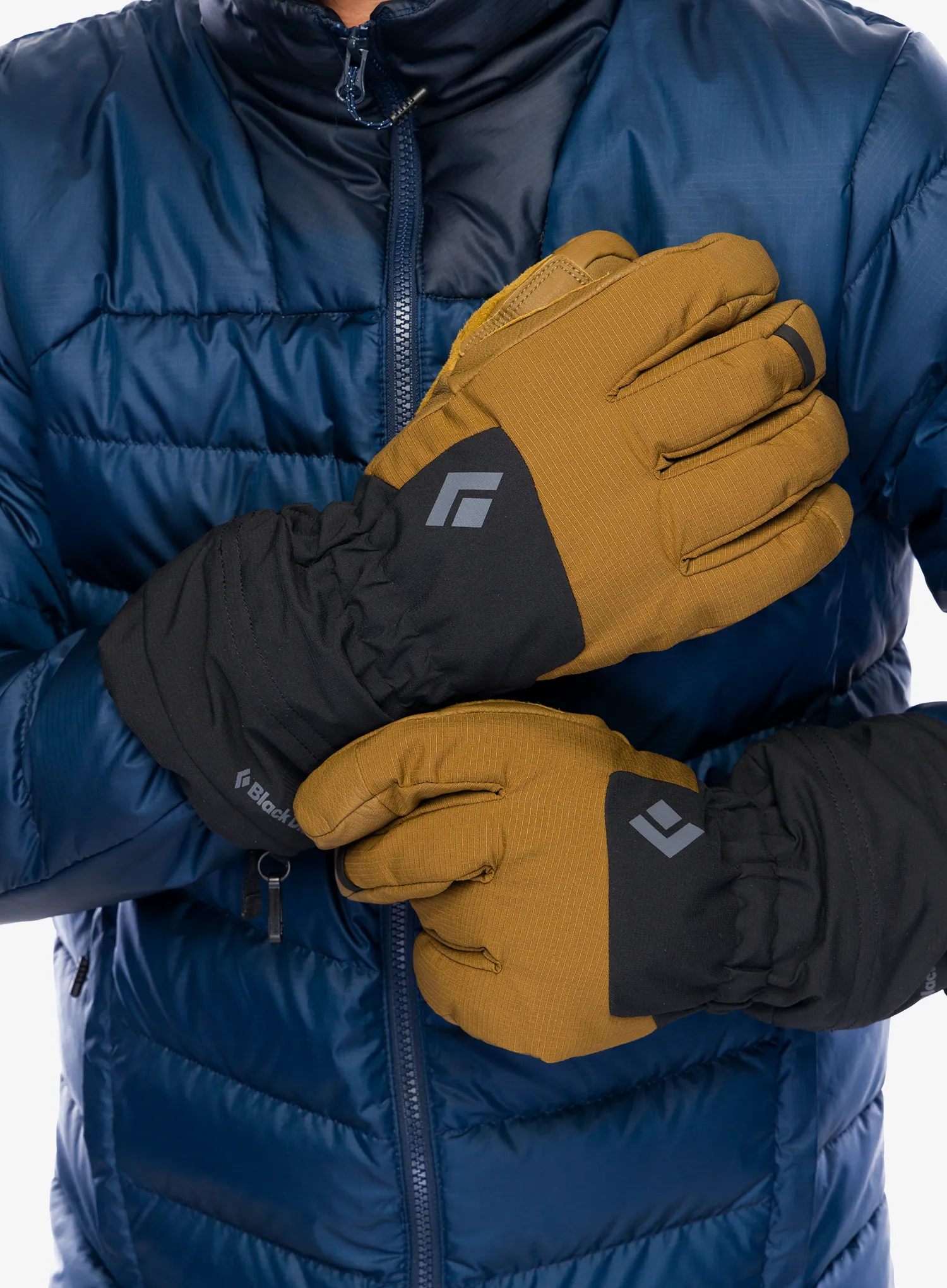 Pohodniške rokavice Black Diamond Soloist Gloves - dark curry