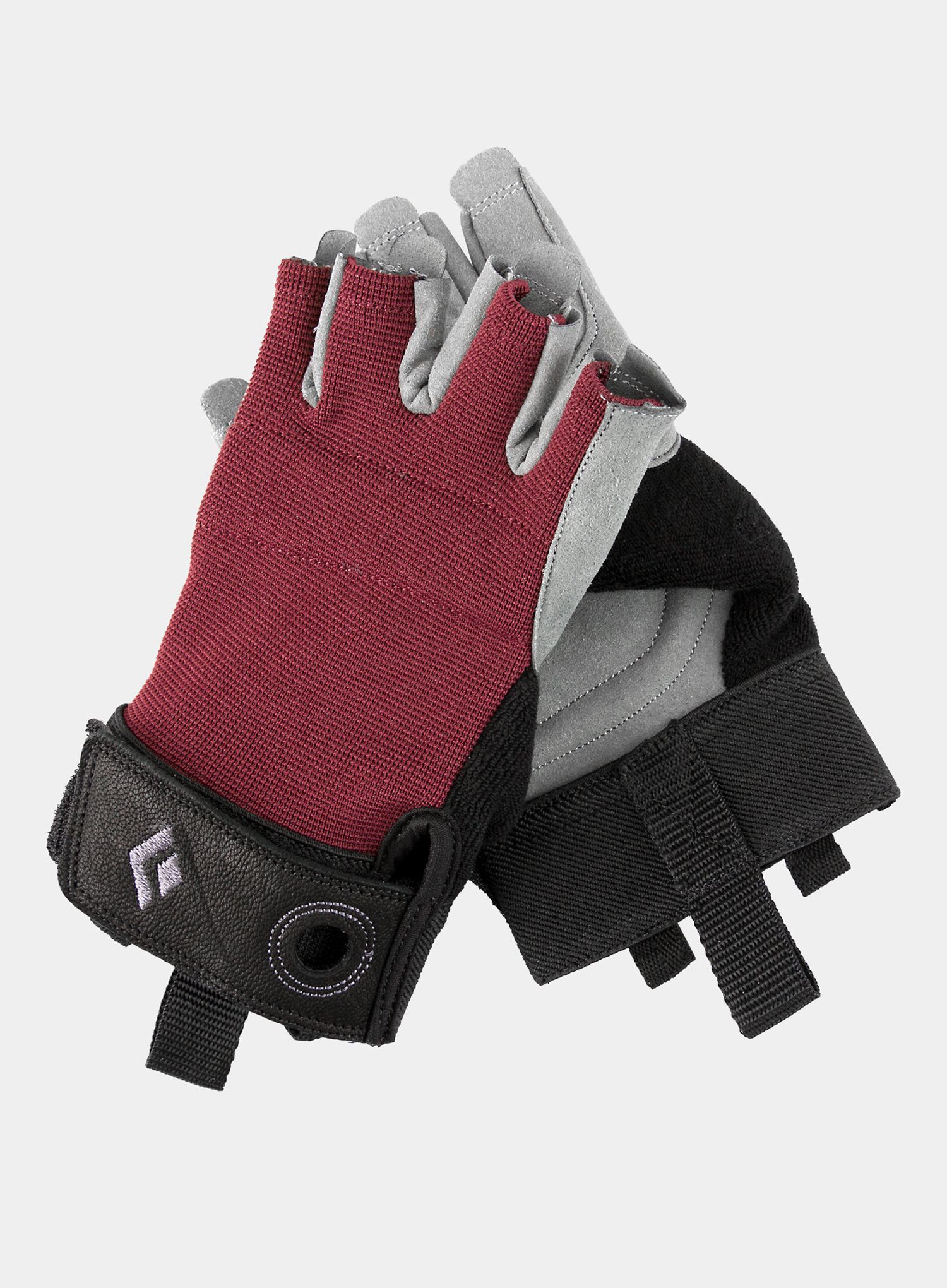Rokavice za ferate Black Diamond Crag Half-Finger Gloves - bordeaux