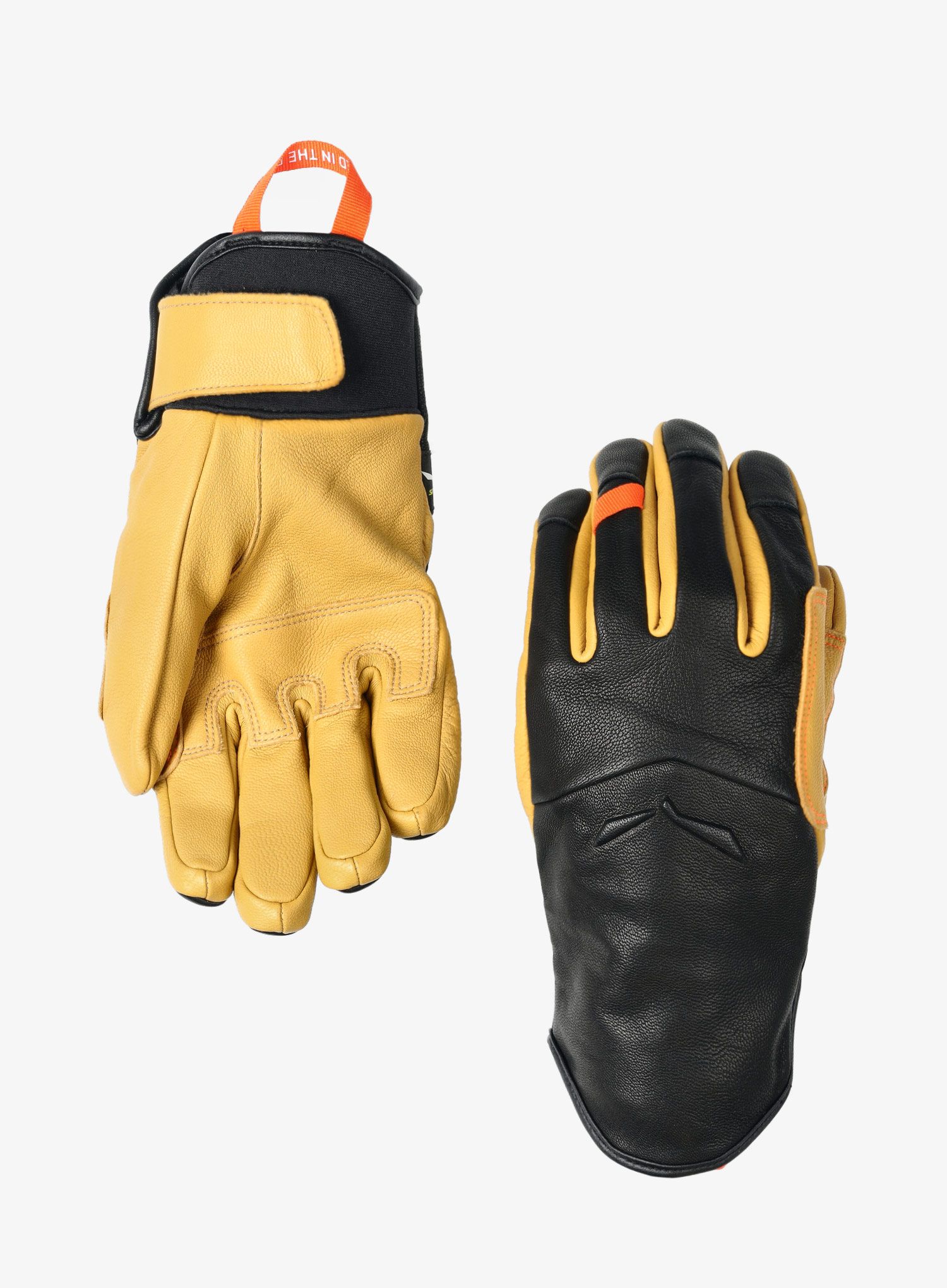 Pohodniške rokavice Salewa Ortles AM Leather Gloves - black out