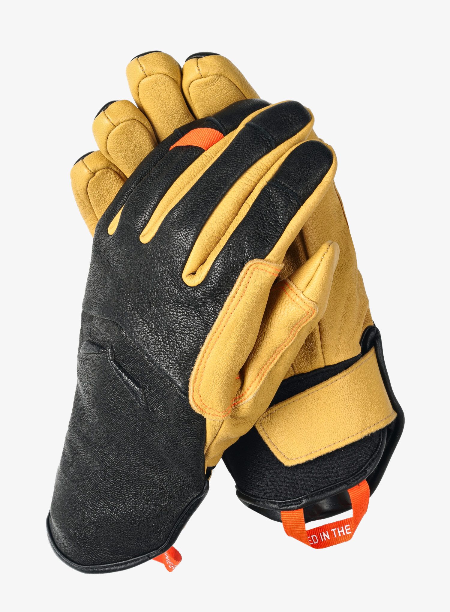 Pohodniške rokavice Salewa Ortles AM Leather Gloves - black out