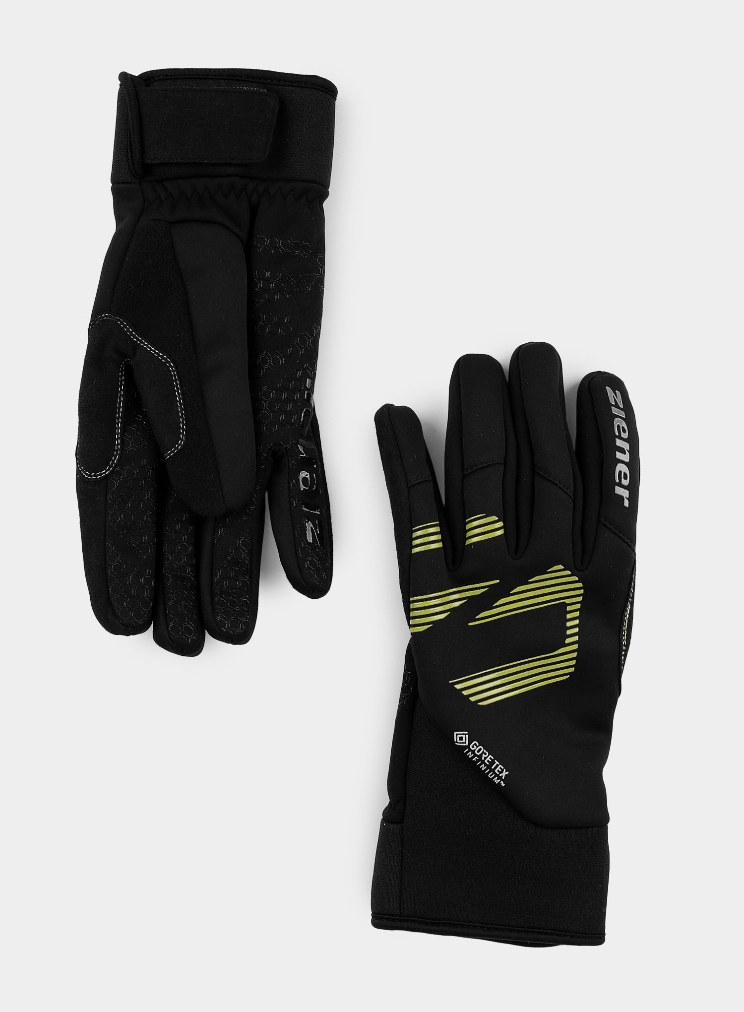 Softshell rokavice Ziener Ilko GTX INF - lime green